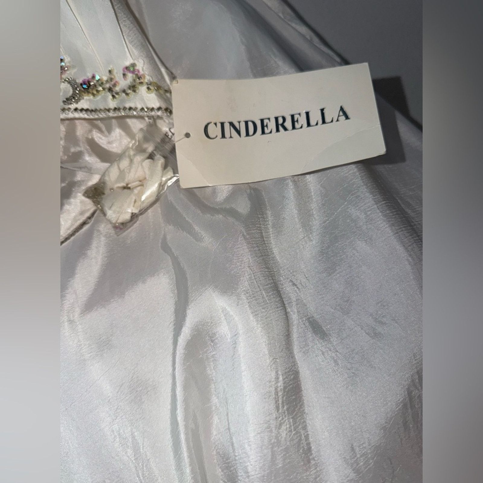 Other Beautiful New Vintage Y2K Cinderella Bridal Wedding Gown Size L / US 10 / IT 46 - 9 Thumbnail