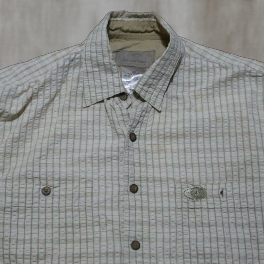 Vintage MOSSY OAK Shirt Button-Up Short Sleeve Brown Check Cotton Adult Men M Medium Casual Outdoor Size US M / EU 48-50 / 2 - 1 Thumbnail