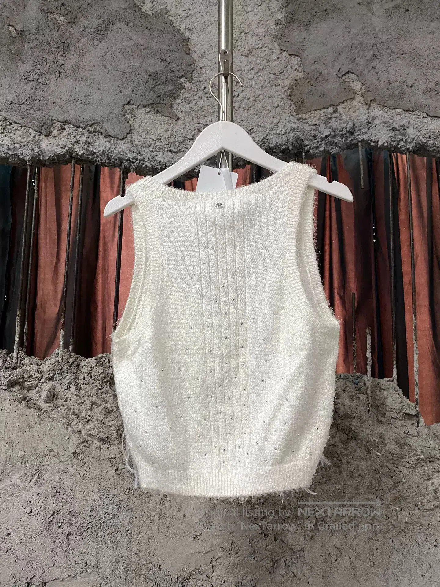 Chanel Chanel Feather Rhinestone Sleeveless Top. Size US S / EU 44-46 / 1 - 2 Thumbnail