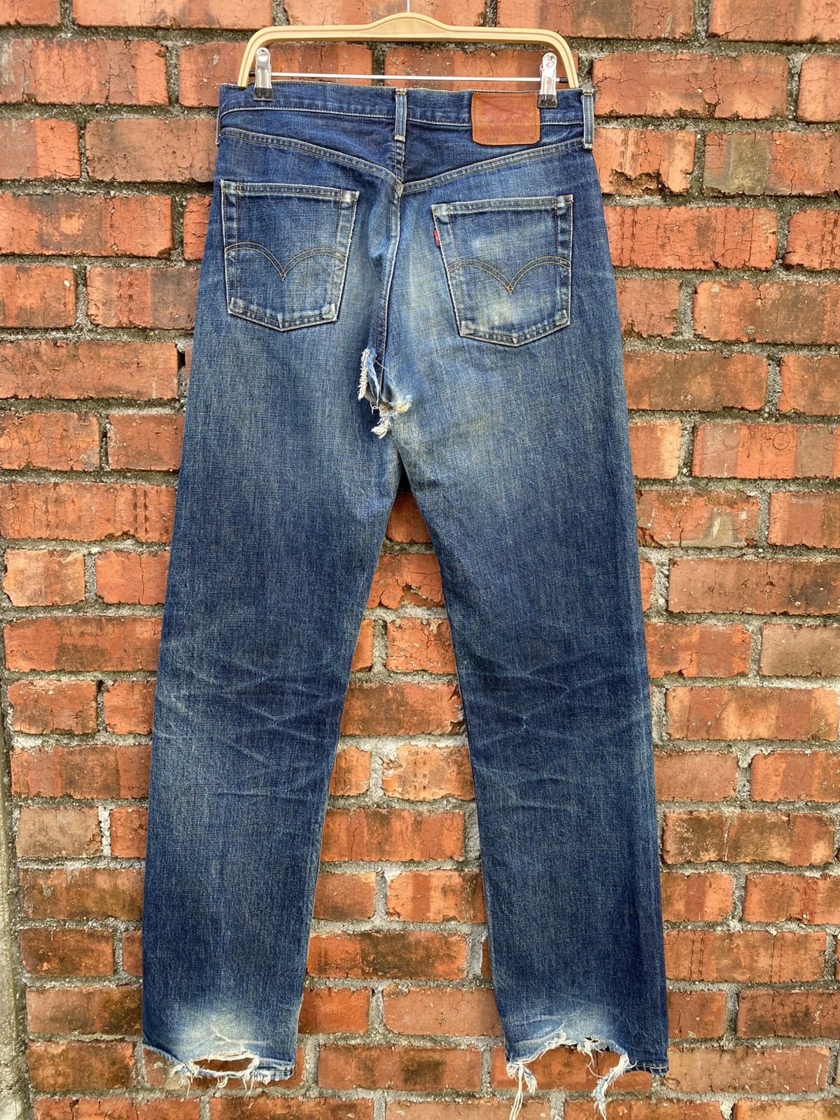 Levi's Vintage Clothing W33x35 Vintage levi's 503B redline distressed Size US 33 - 2 Thumbnail