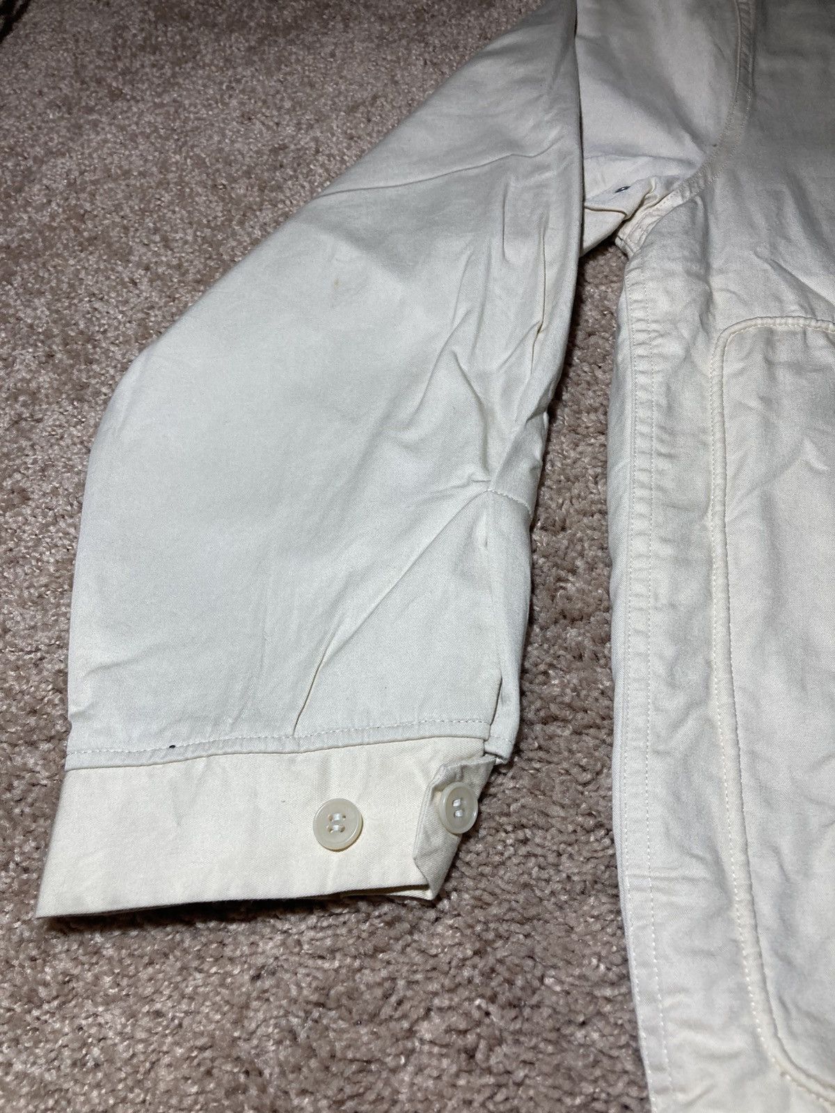 Devilock 1998 Devilock Canvas Work Jacket 90s Tan Camo Logo Vent Size US L / EU 52-54 / 3 - 5 Thumbnail