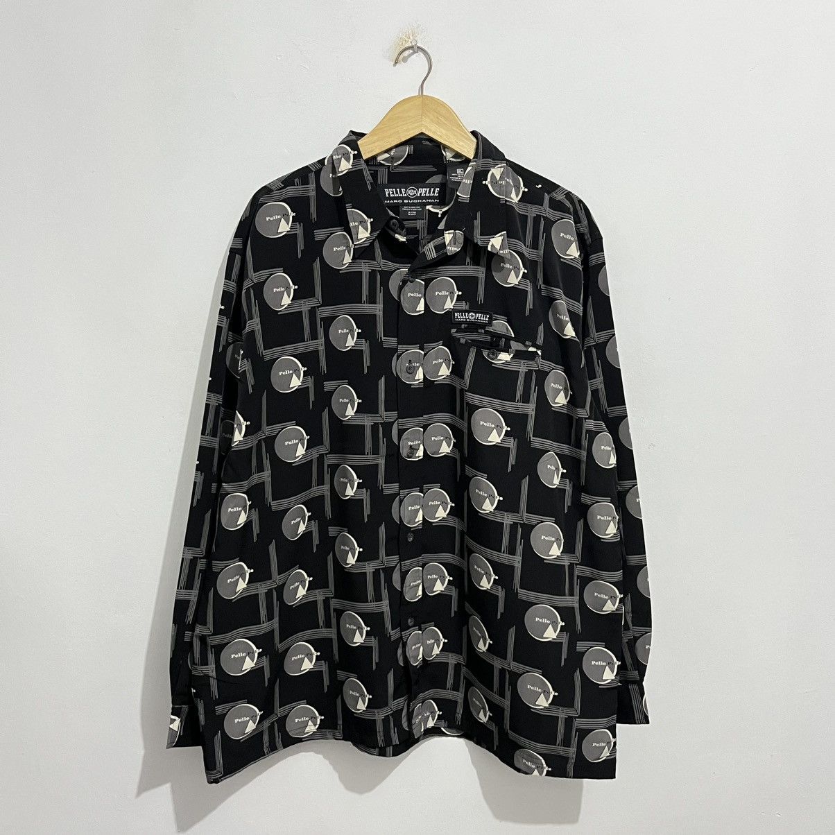 Pelle Pelle Vintage Y2k Pelle Pelle All Over Print Long Sleeve Button Up Size US XL / EU 56 / 4 - 1 Thumbnail