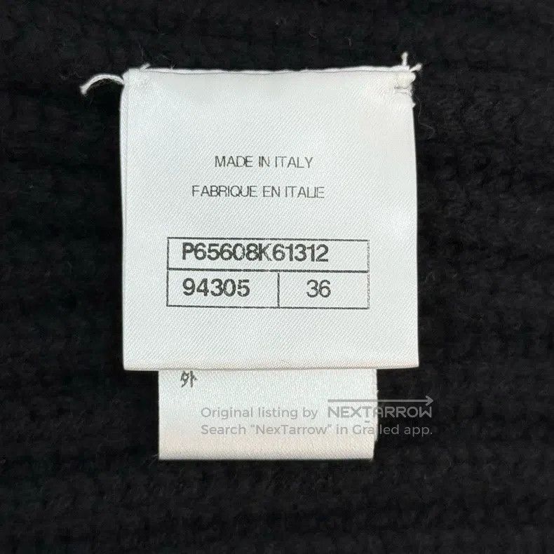 Chanel Chanel Black classic logo navel cashmere sweater Size XS / US 0-2 / IT 36-38 - 6 Thumbnail