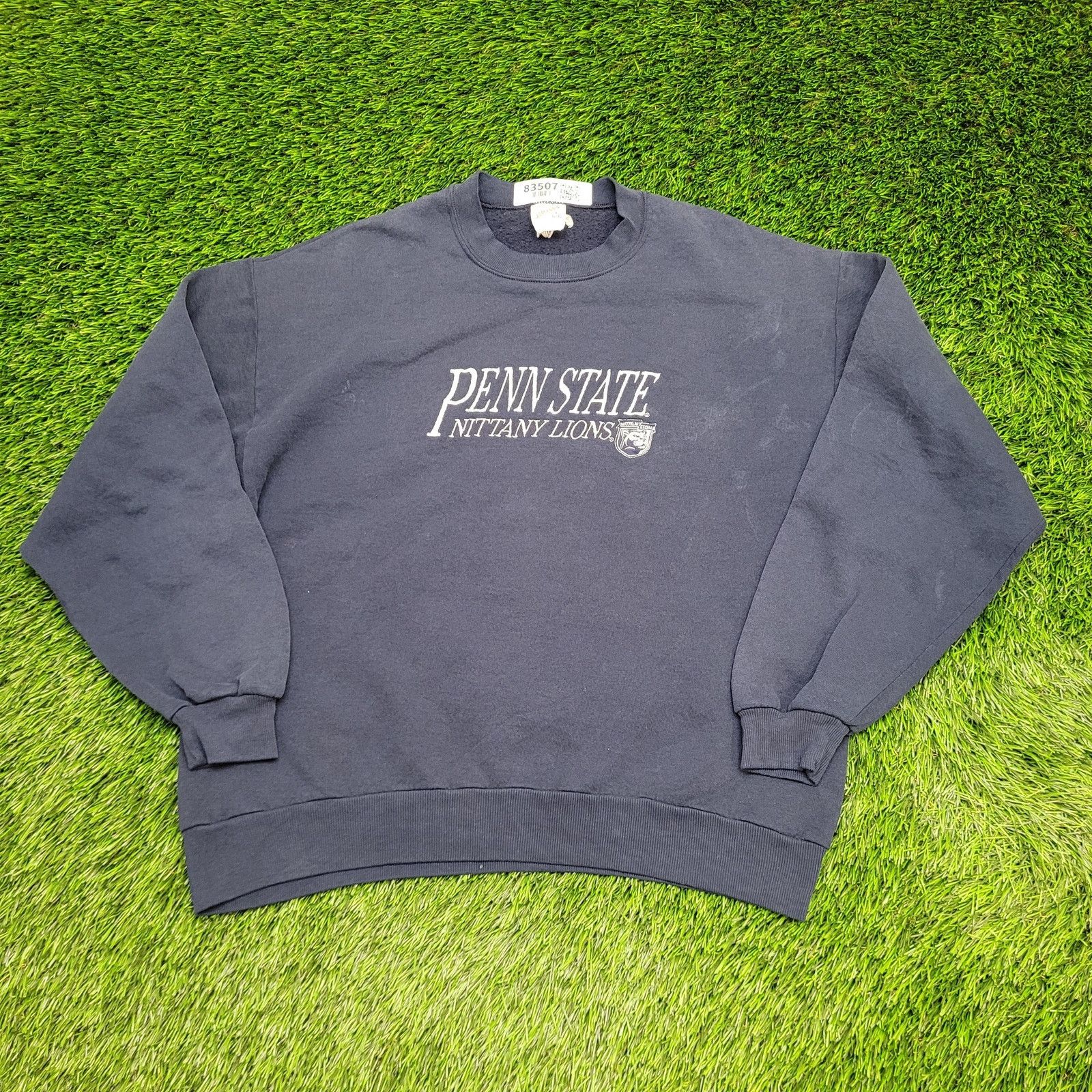 Jerzees Vintage 80s Penn-State Sweatshirt M/L 22x24 Faded Crop Boxy Size US L / EU 52-54 / 3 - 1 Thumbnail