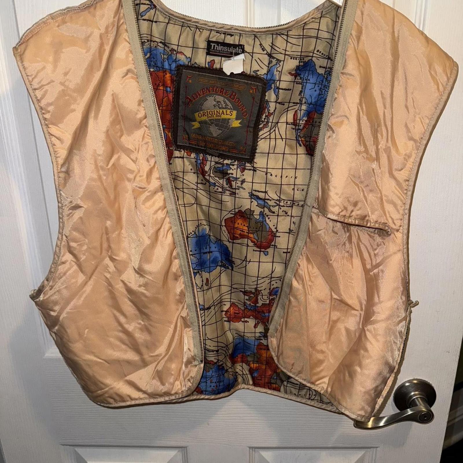 Wilsons Leather Wilson Adventure Bound Flight Aviator Leather Men Jacket Size US L / EU 52-54 / 3 - 7 Thumbnail