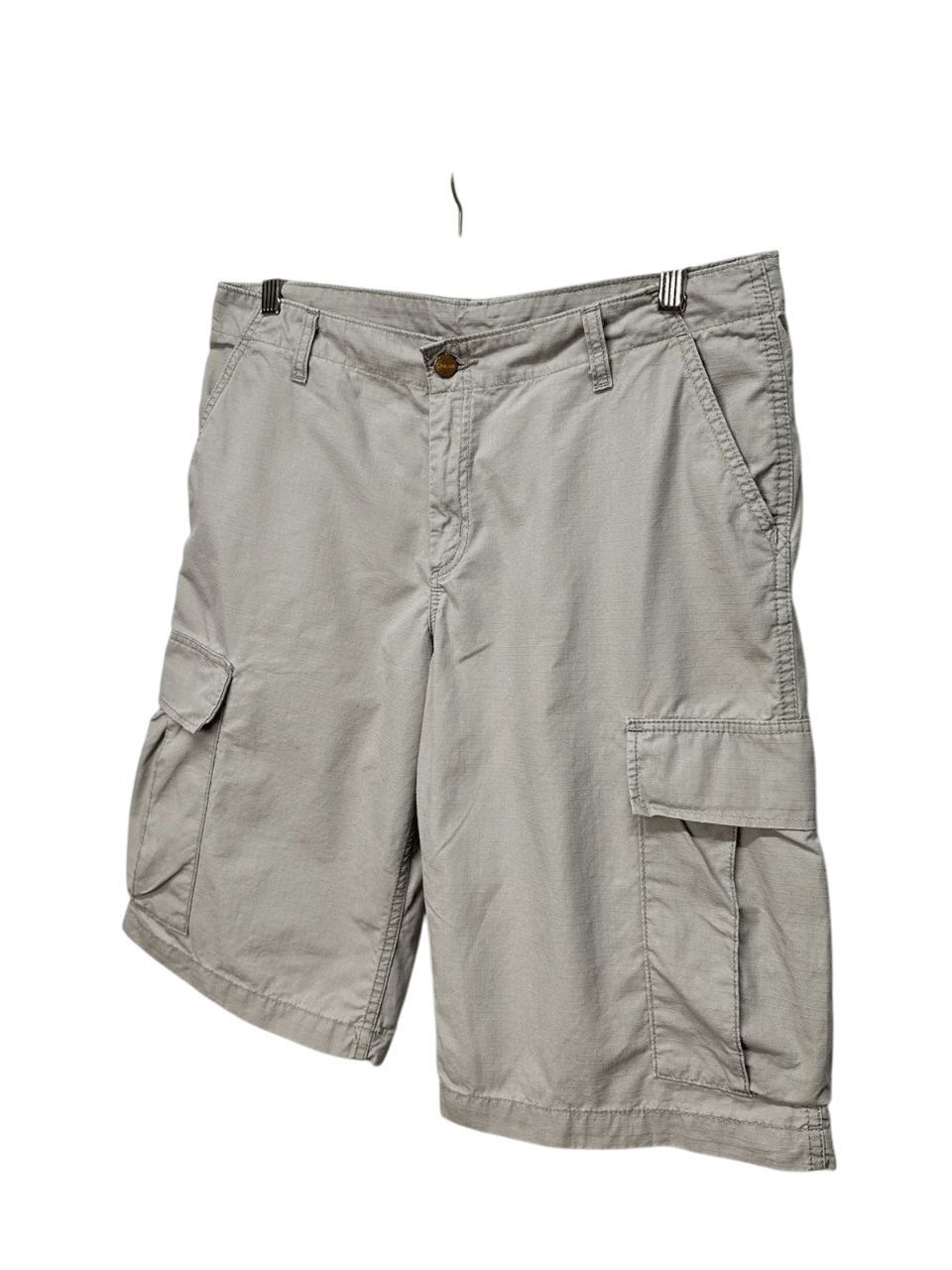 Carhartt Wip 👉 Vintage Carhartt Cargo Shorts Y2K Baggy Faded Bontage Size US 32 / EU 48 - 4 Thumbnail