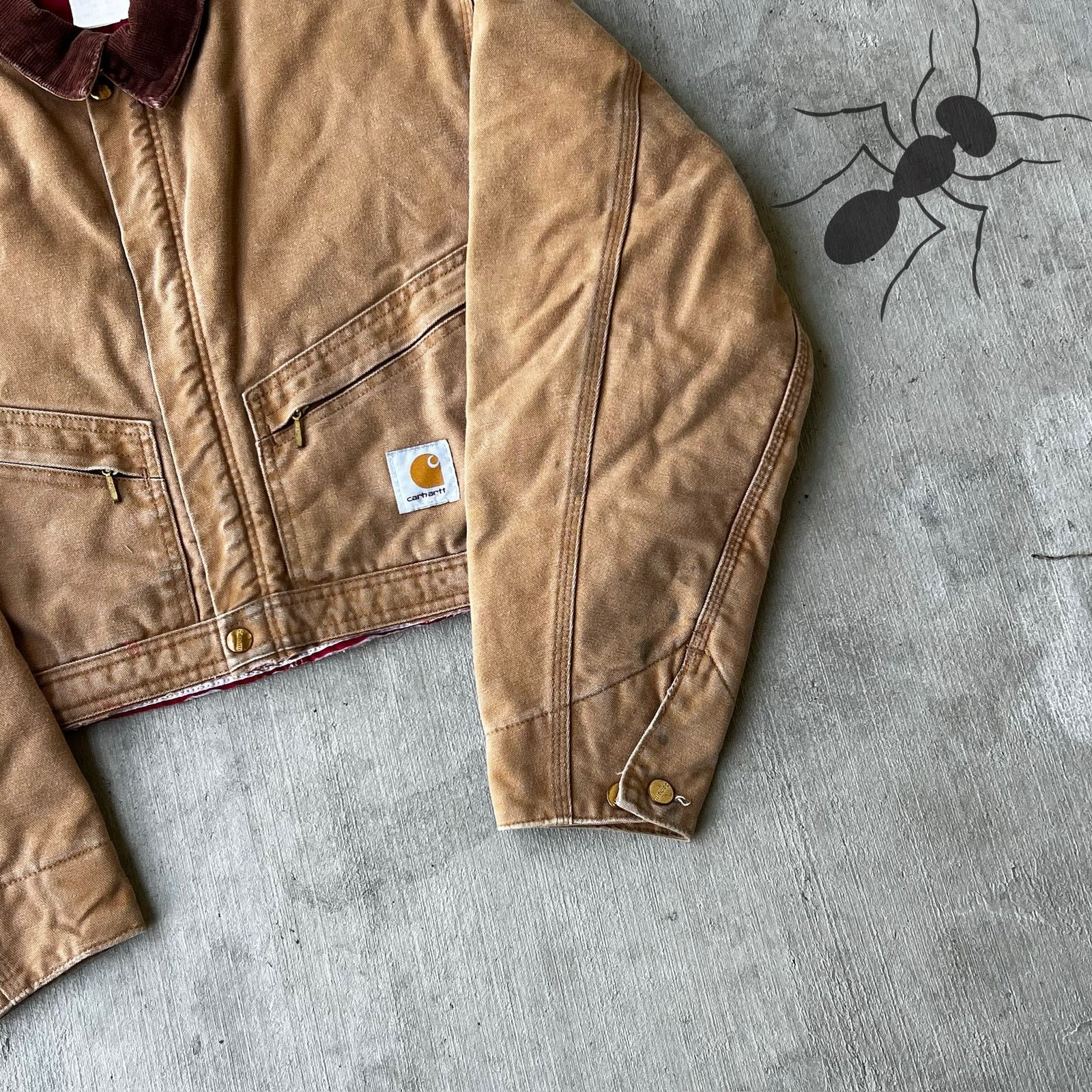 Carhartt × Vintage Carhartt brown cropped Detroit style work wear jacket Size US M / EU 48-50 / 2 - 3 Thumbnail
