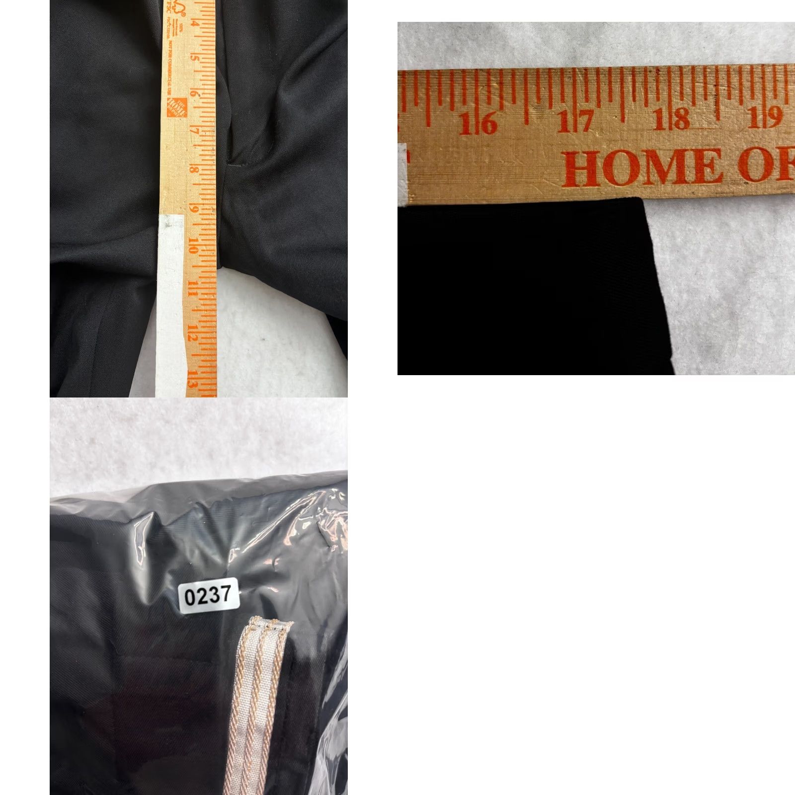Vintage Tophat New York Dress Pants Men 100% Wool Black USA Raw Hem 36x37 Fits 35x37 Hat Size US 36 / EU 52 - 8 Thumbnail