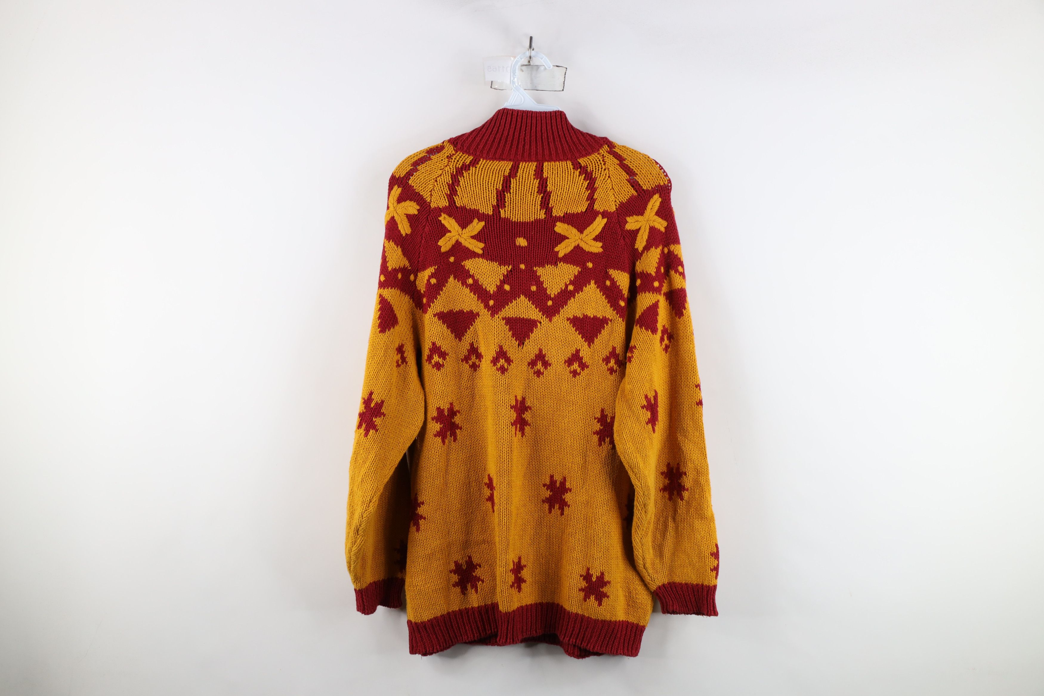 Vintage Vintage 90s Streetwear Embroidered Mock Neck Sweater Size L / US 10 / IT 46 - 13 Thumbnail