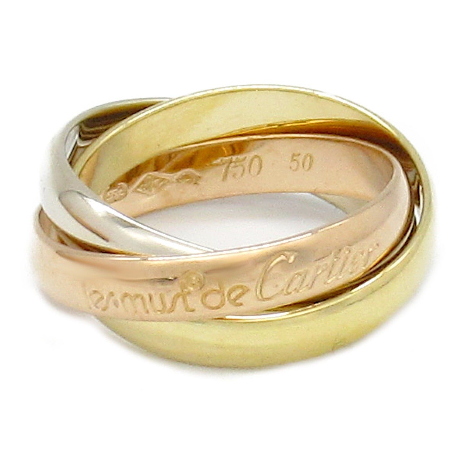 Cartier Cartier Trinity Ring K18 (Yellow Gold) K18Wg (White (Pink Gold Size ONE SIZE - 1 Thumbnail