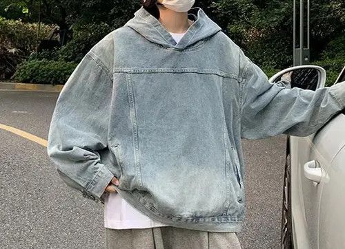 Japanese Brand Y2K Oversized Hood Distressed Denim Pockets Hoodie Size US XL / EU 56 / 4 - 3 Thumbnail