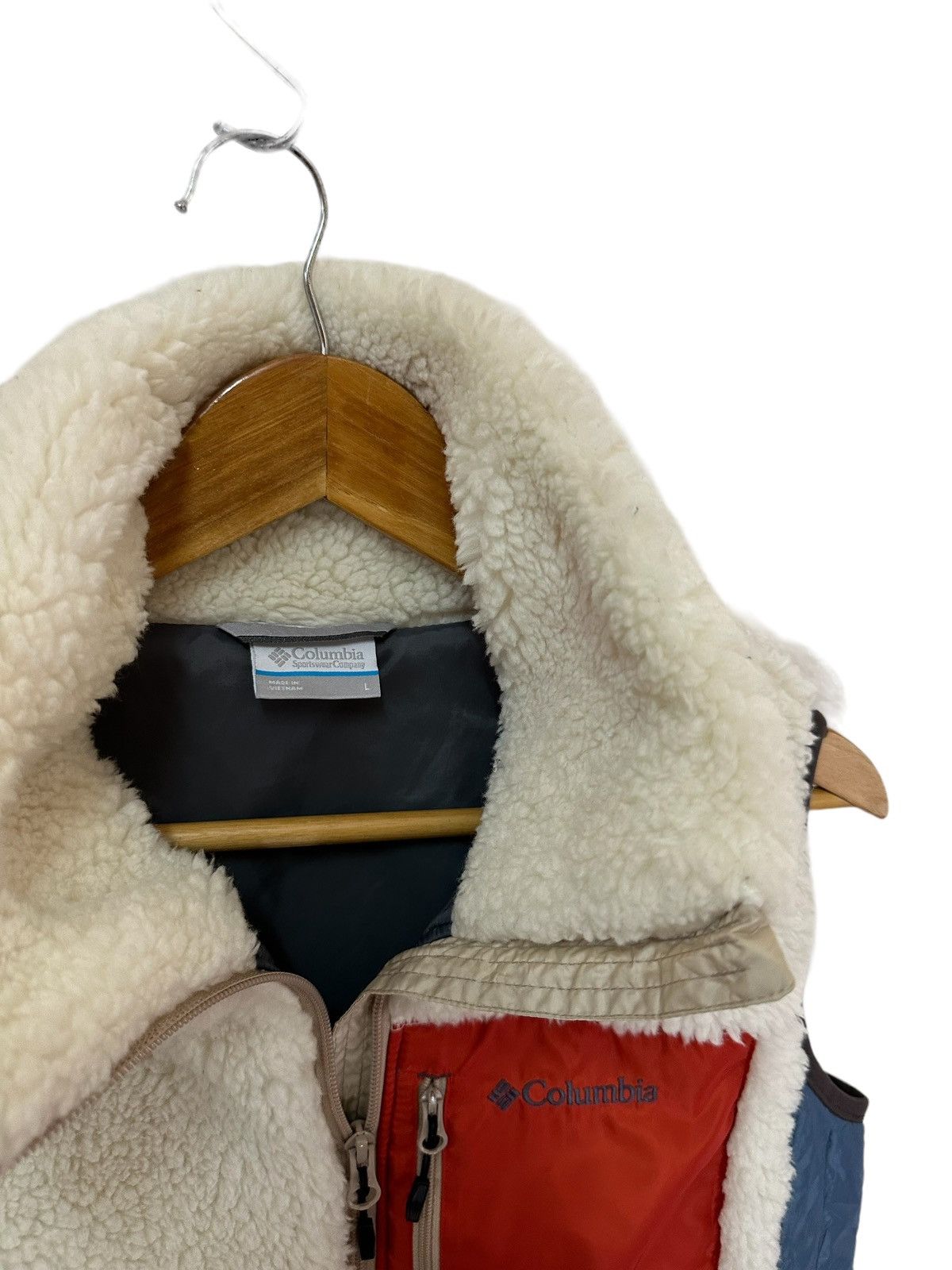 Columbia sherpa fleece vest