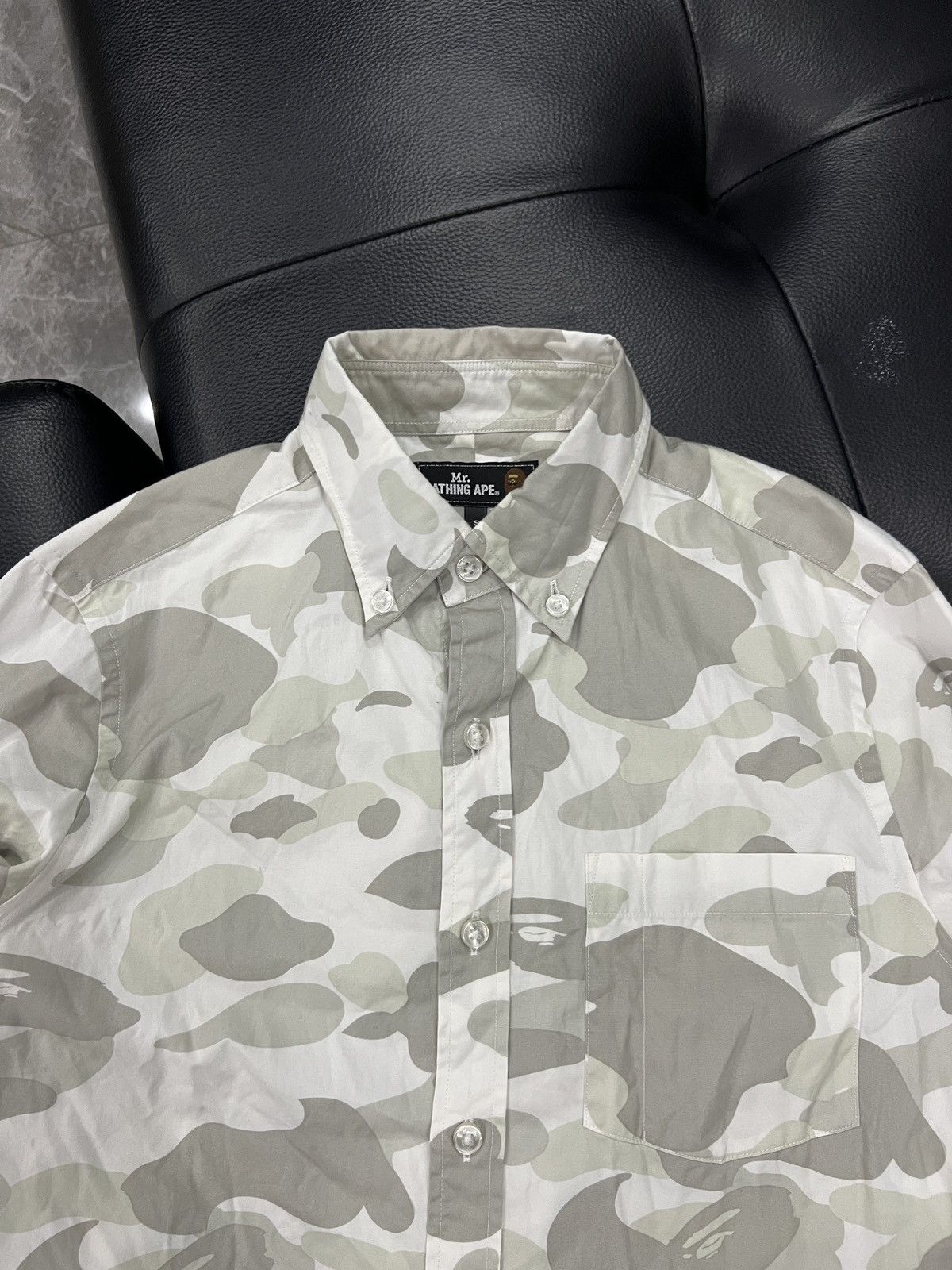 Bape Mr. Bathing Ape Camouflage Button Shirt Size US S / EU 44-46 / 1 - 4 Thumbnail