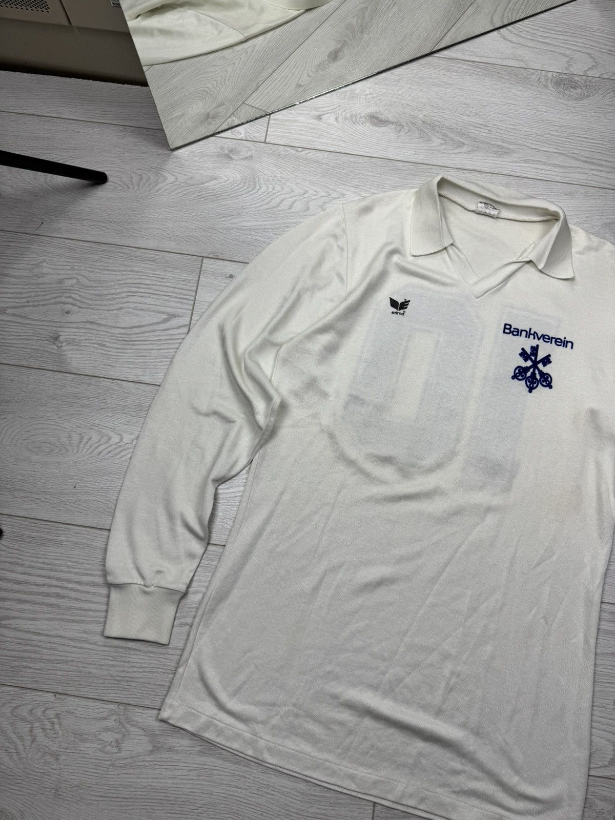 Erima × Vintage 70s Vintage Erima Bankvereinwest West Germany JERSEY Size US L / EU 52-54 / 3 - 2 Thumbnail