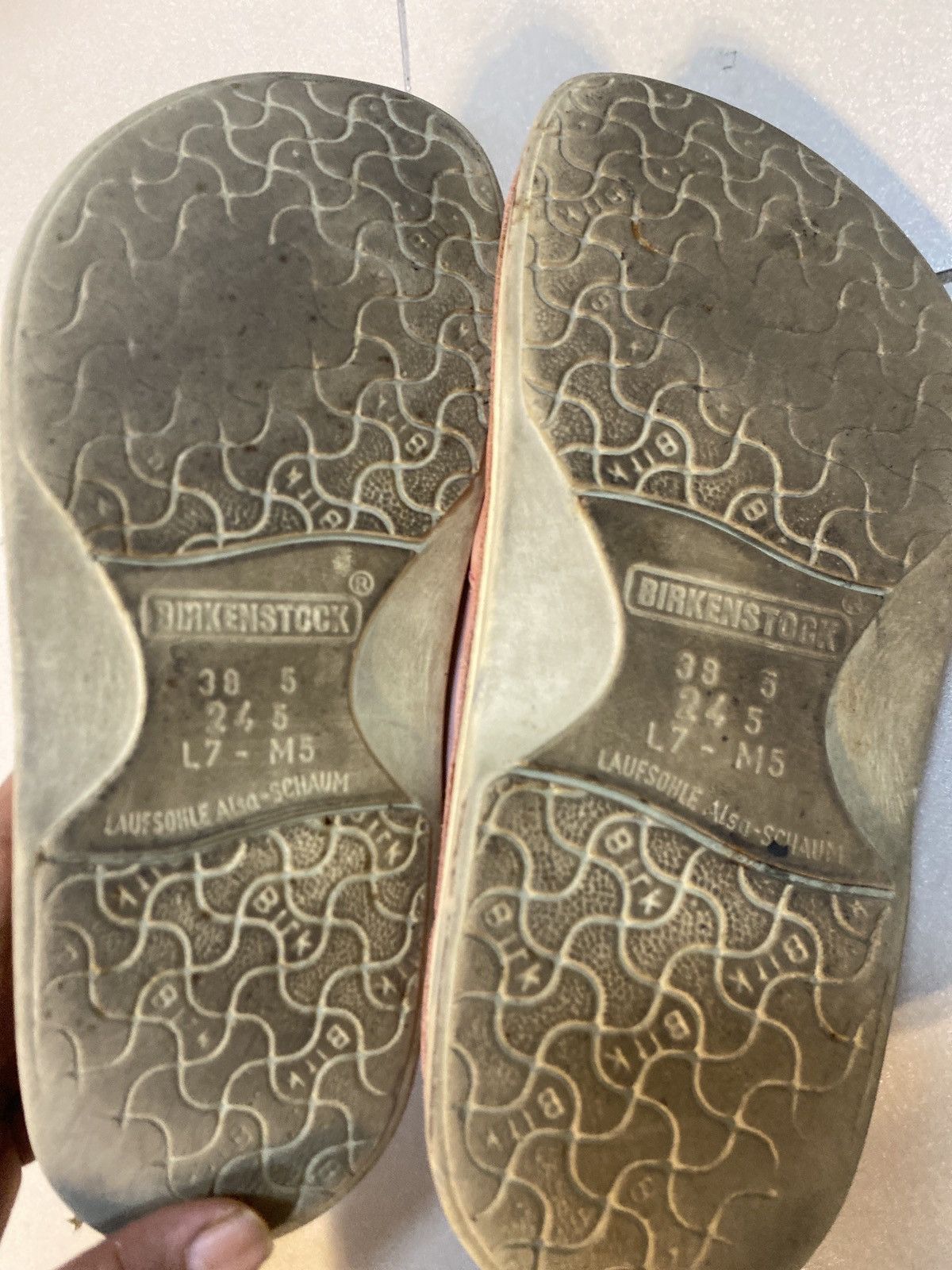 Birkenstock Title: Birkenstock Pink Suede Moc-Toe Lace-Up Shoes Size US 7 / EU 40 - 5 Thumbnail