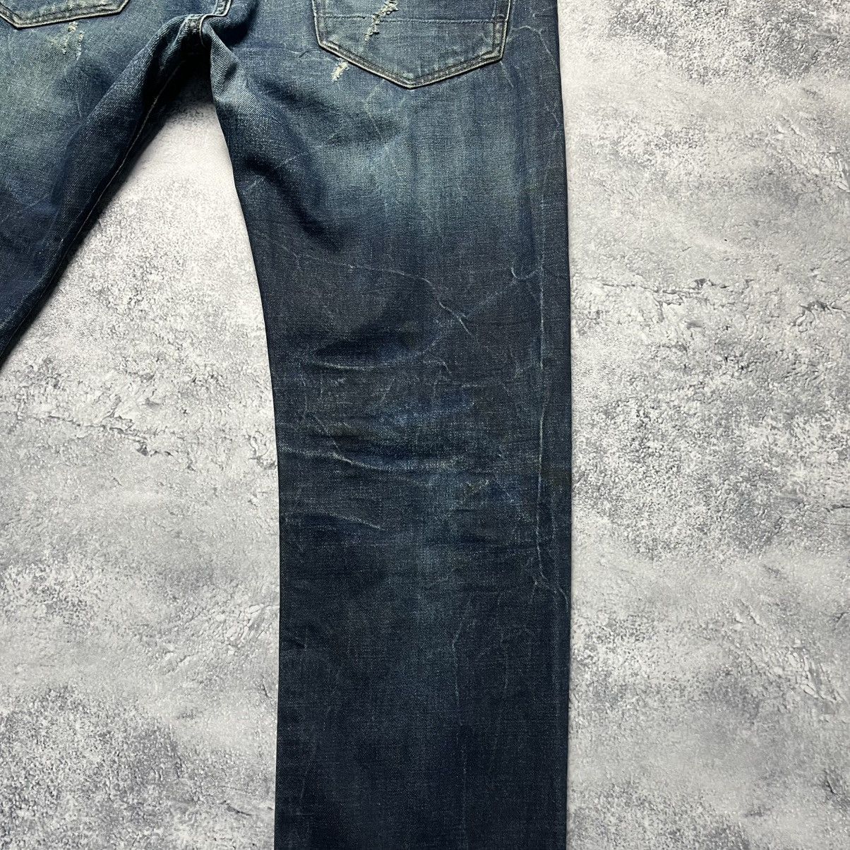 G-Star Vintage G-Star RAW 3301 Low Tapered Distressed Denim Jeans Size US 38 / EU 54 - 19 Thumbnail