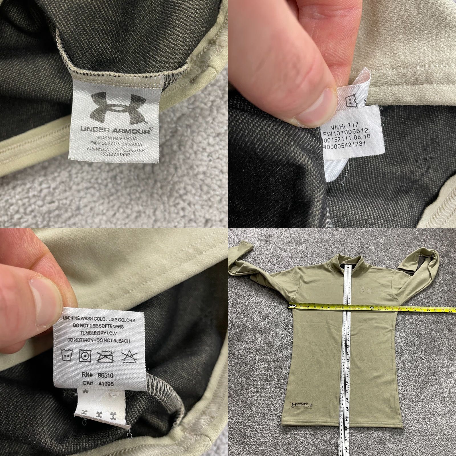 Under Armour Under Armour Tactical Coldgear Active Jacket Womens SM Brown Pullover Mock Neck Size S / US 4 / IT 40 - 8 Thumbnail