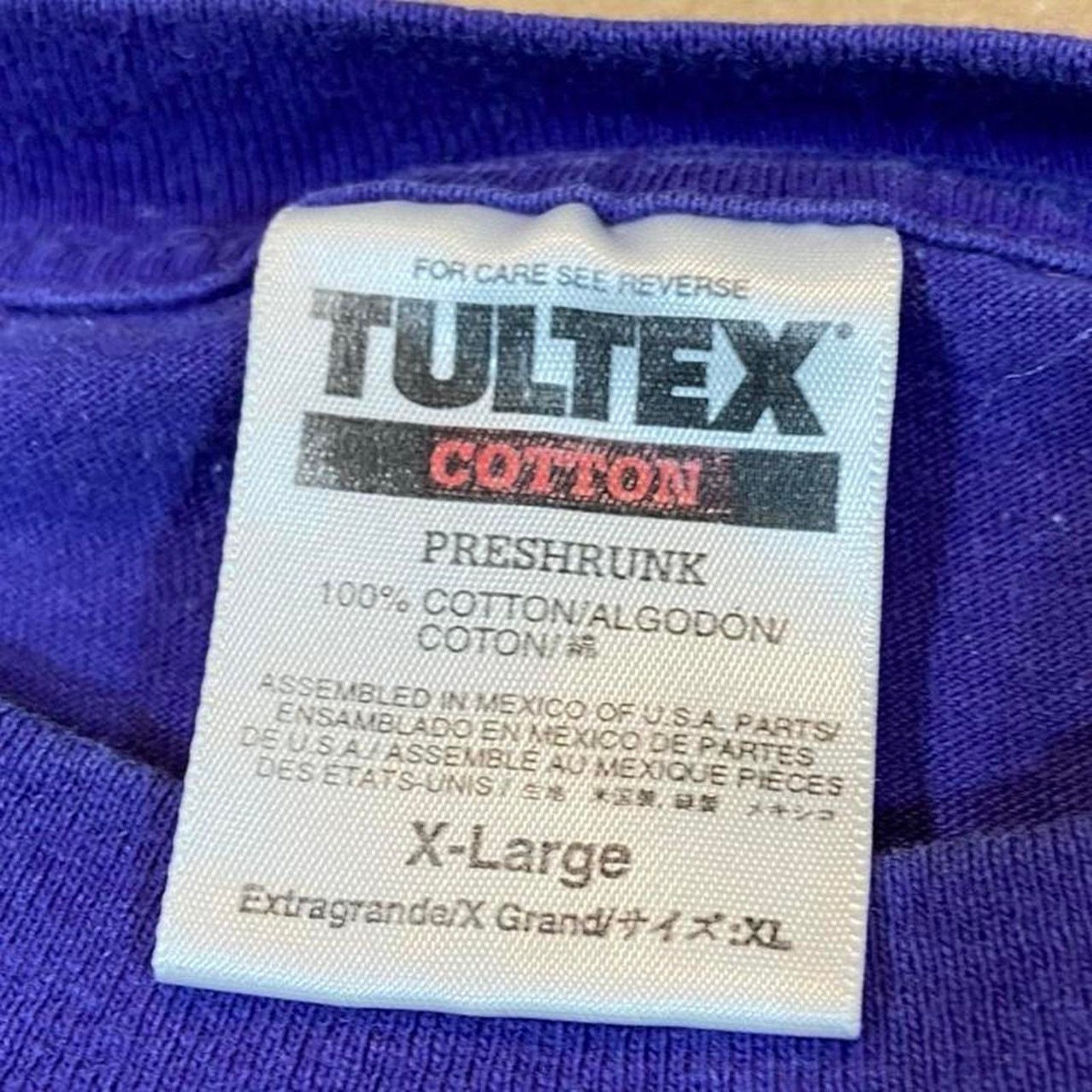 Russell Athletic 90s noahs ark purple tee Size US XL / EU 56 / 4 - 4 Thumbnail