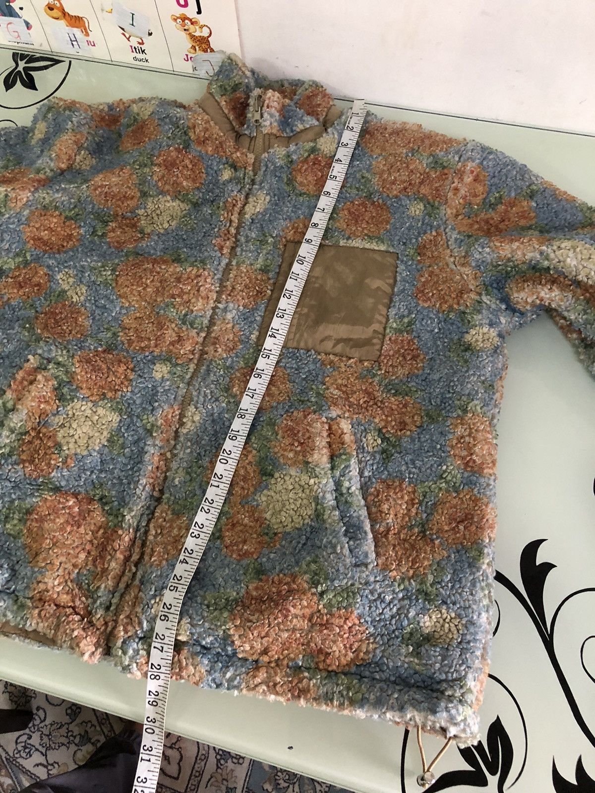 Japanese Brand Jouetie Printed Fleece Reversible Jacket Like Denim Tears Size US M / EU 48-50 / 2 - 17 Thumbnail
