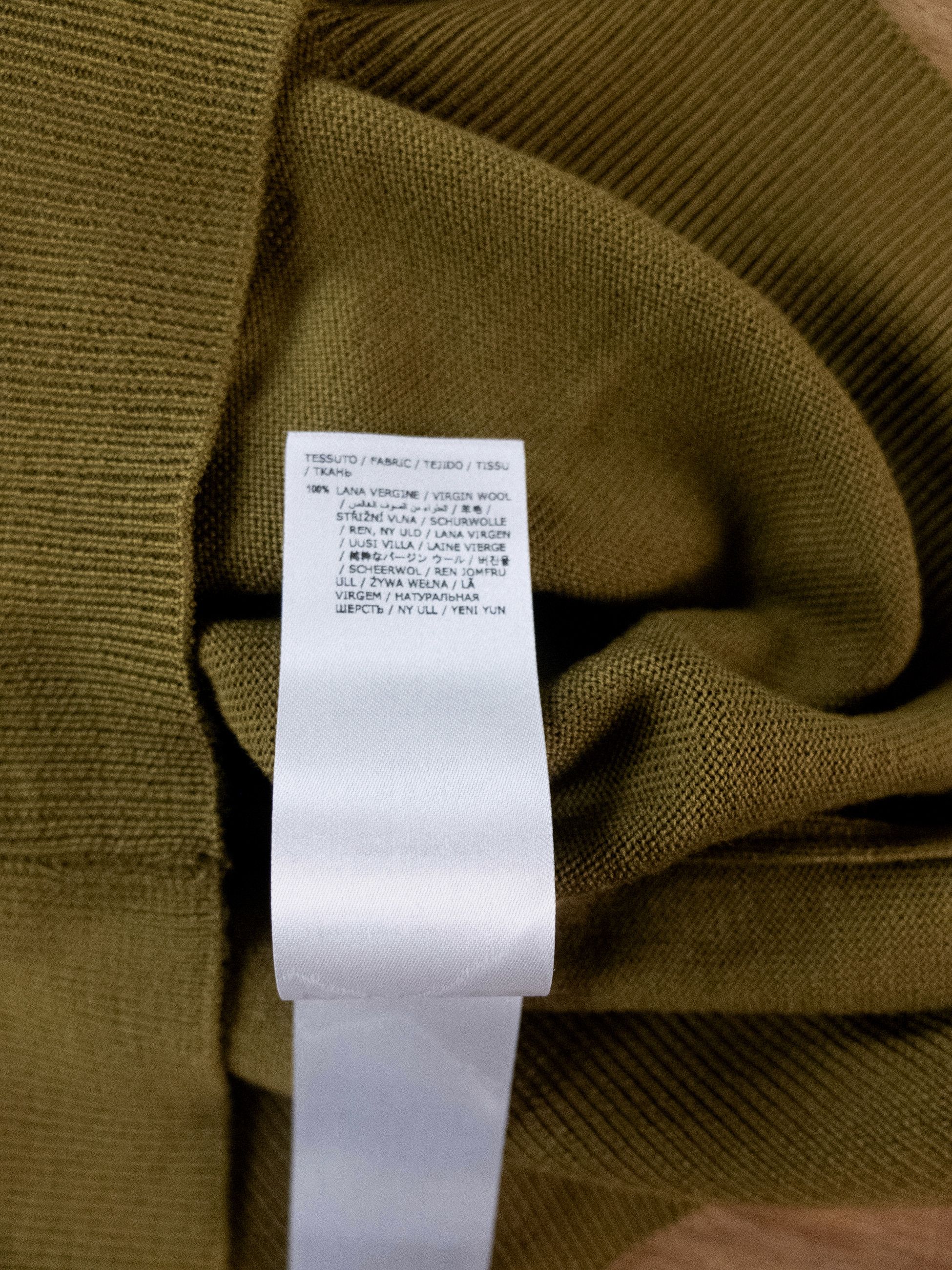 Altea ALTEA olive green crewneck wool sweater Small Size US S / EU 44-46 / 1 - 6 Thumbnail