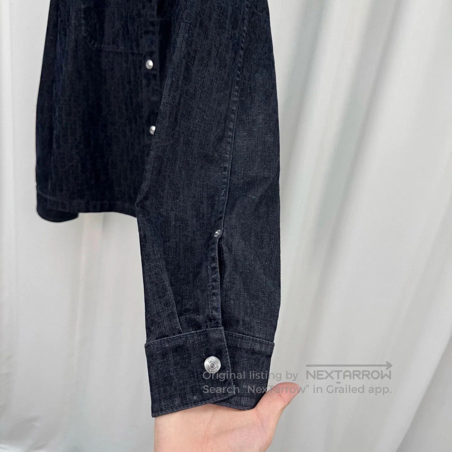 Dior Dior Flocked Monogram Denim Shirt Jacket. Size US L / EU 52-54 / 3 - 4 Thumbnail