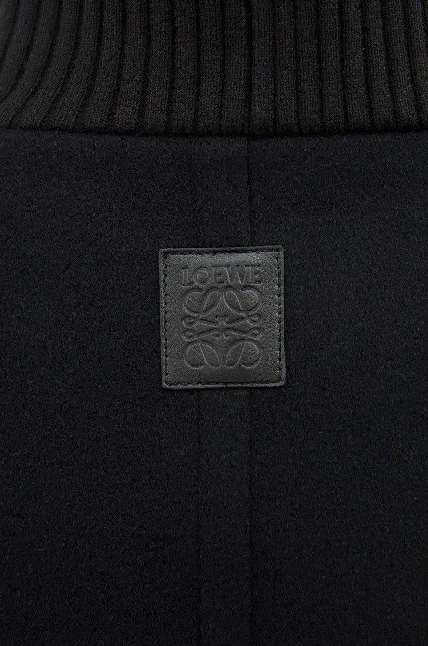 Loewe o1loc1c0525 Coat In Wool in Black Size XS / US 0-2 / IT 36-38 - 3 Thumbnail