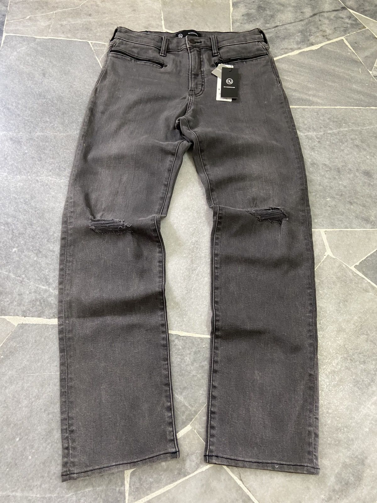 GU × Undercover Gu x Undercover Jeans kosmik Noise Distressed Pants Size US 30 / EU 46 - 1 Thumbnail