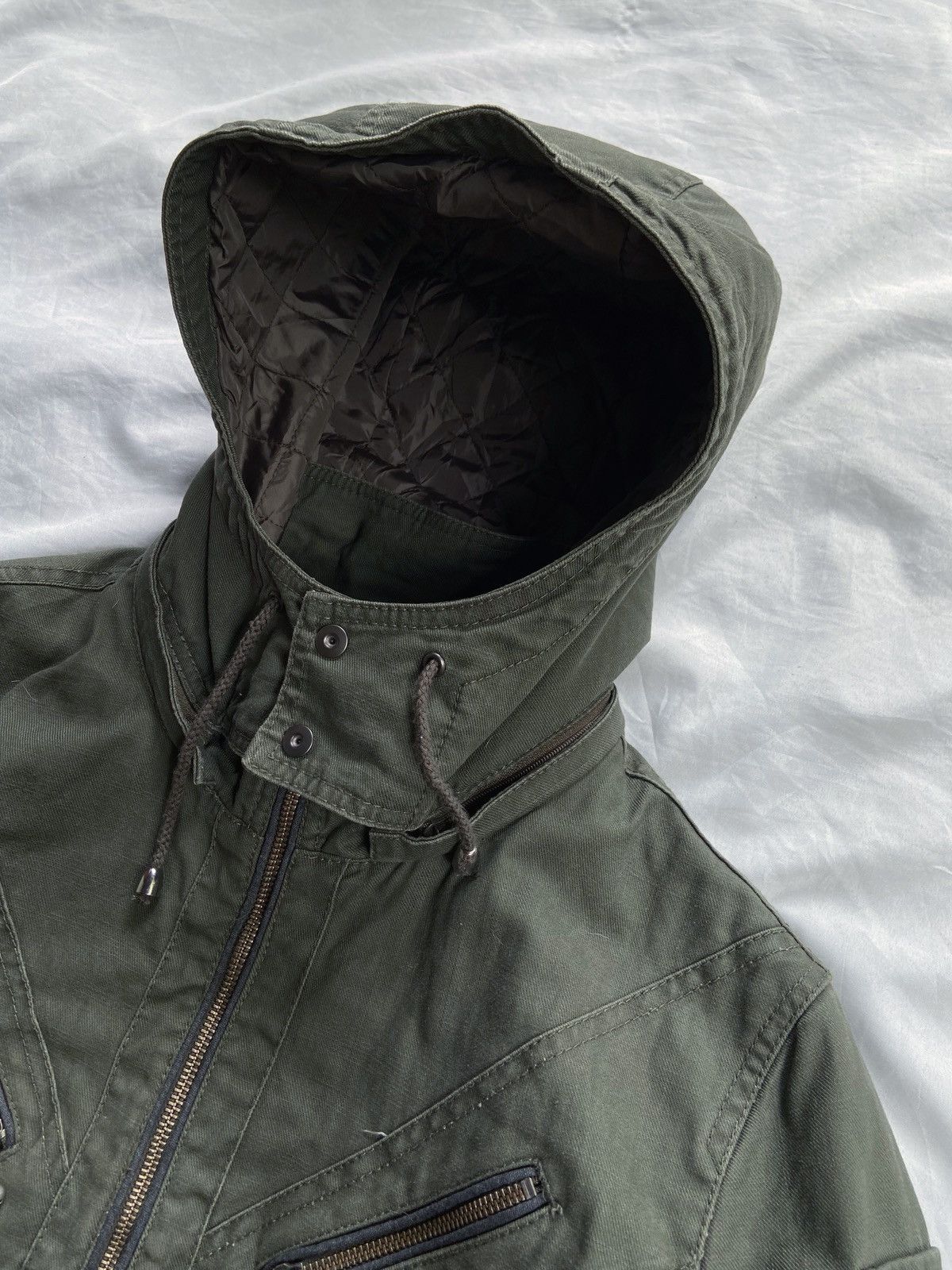 Japanese Brand HIDE AWAYS NICOLE ENGLAND FLAG DESIGN MULTI POCKET JACKET Size US M / EU 48-50 / 2 - 6 Thumbnail