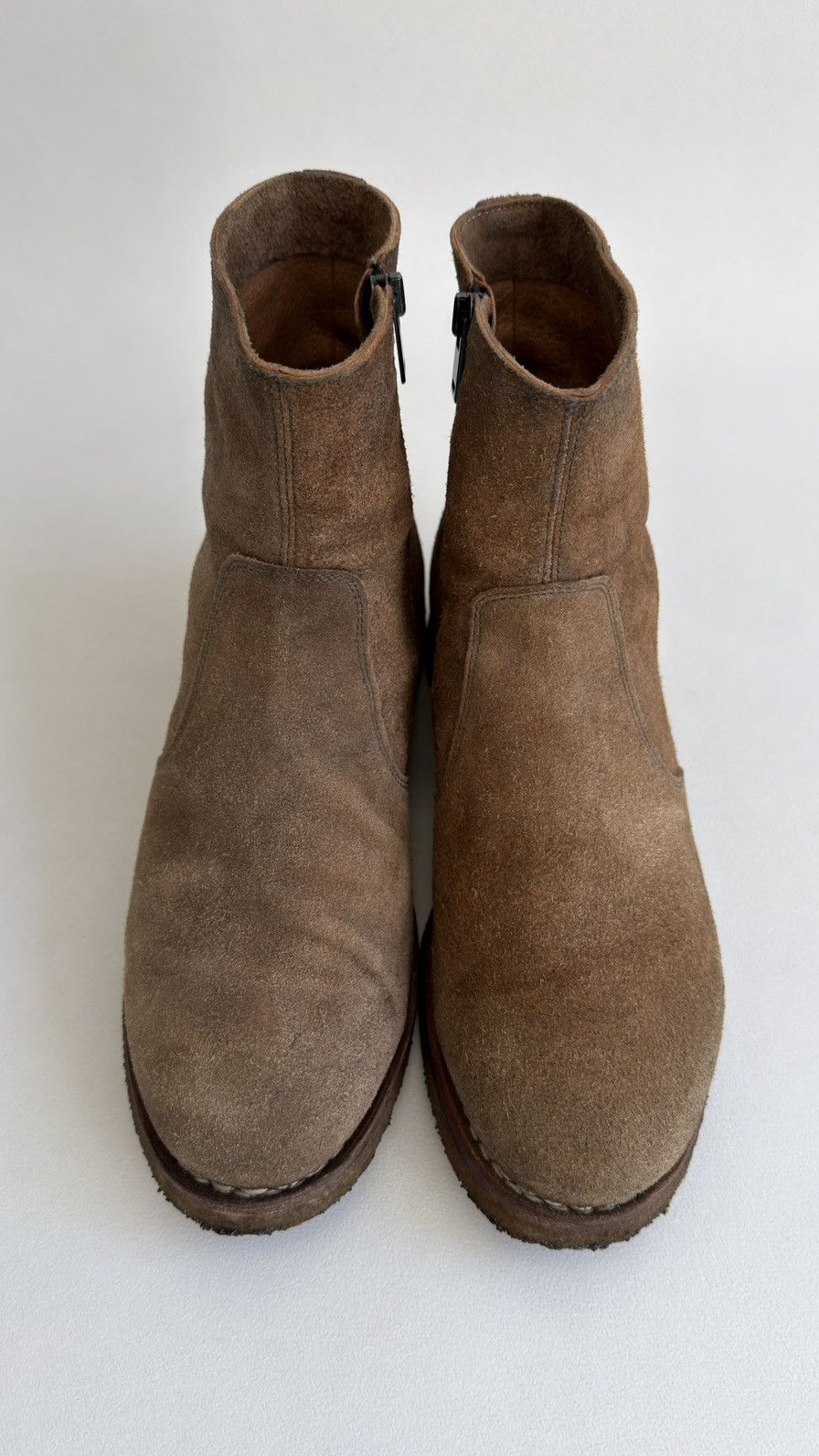 Maison Margiela S/S 14 Distressed Suede Western Boots Size US 9 / EU 42 - 9 Thumbnail