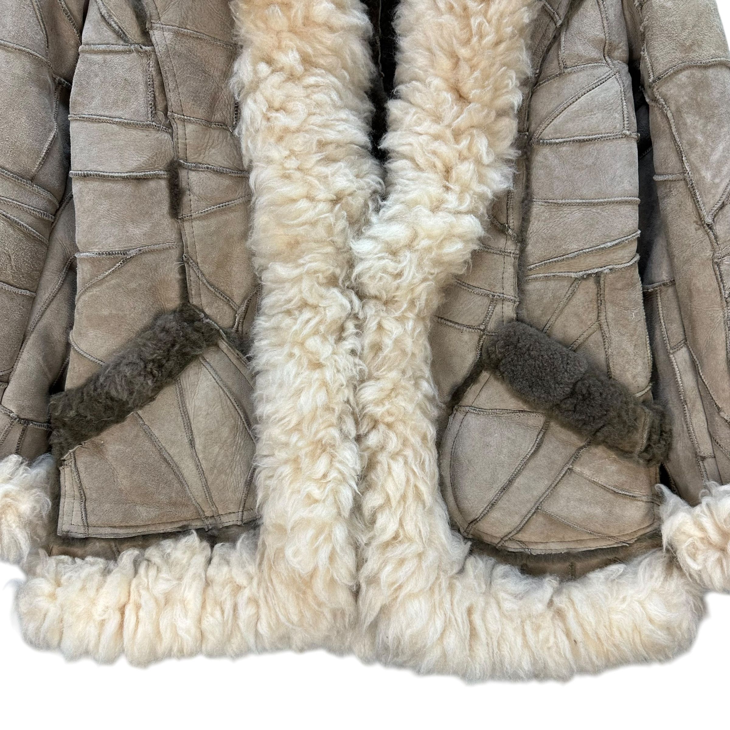 Vintage Vintage 90's Unbrand Sheepskin Fur Leather Jacket #A79-1910 Size S / US 4 / IT 40 - 3 Thumbnail
