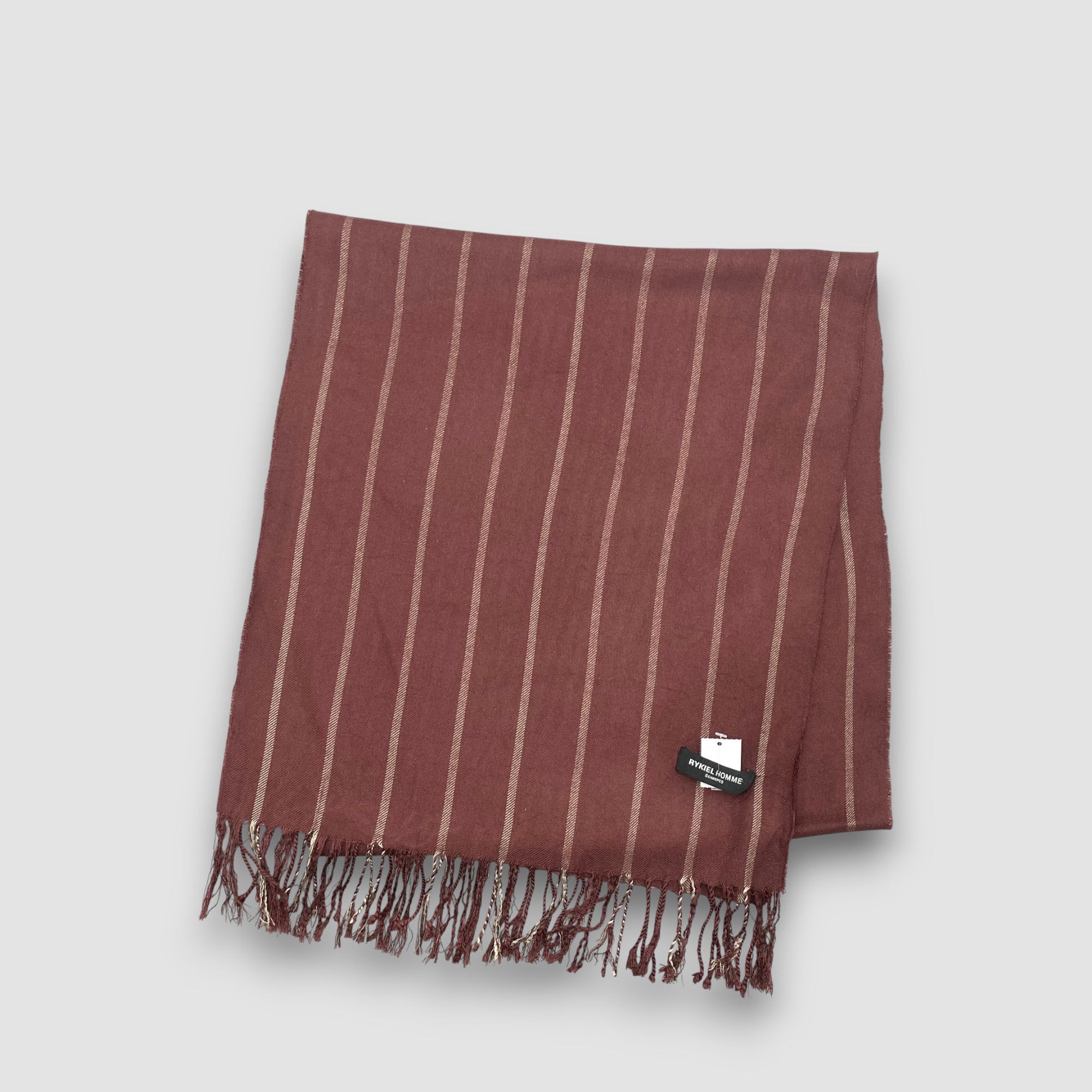 Japanese Brand Vintage Rykiel Homme Scarf Muffler Wool Winter Scarves Size ONE SIZE - 3 Thumbnail