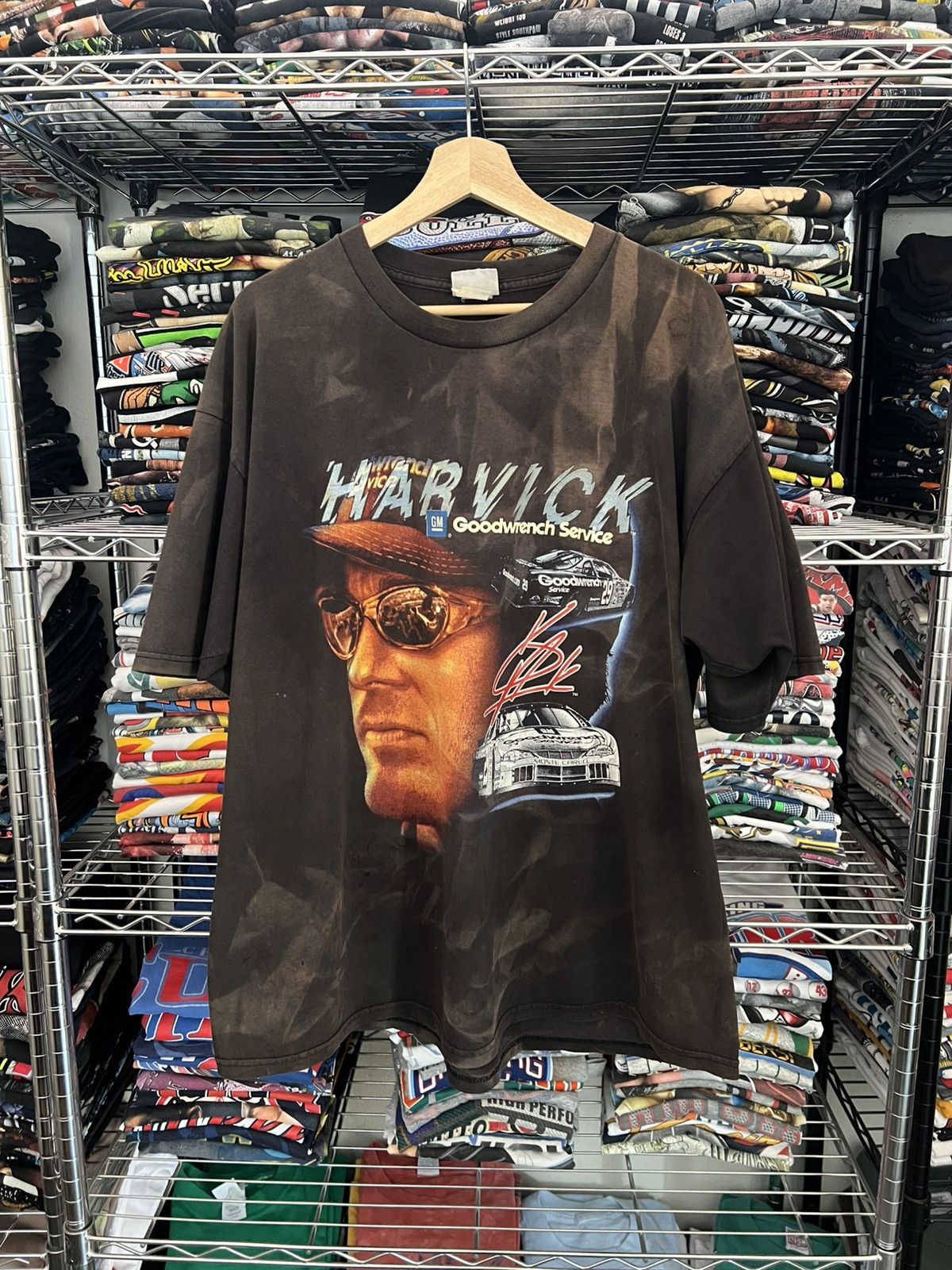 Chase Authentics 90s NASCAR Kevin Harvick Racing Tee Size US XXL / EU 58 / 5 - 1 Thumbnail