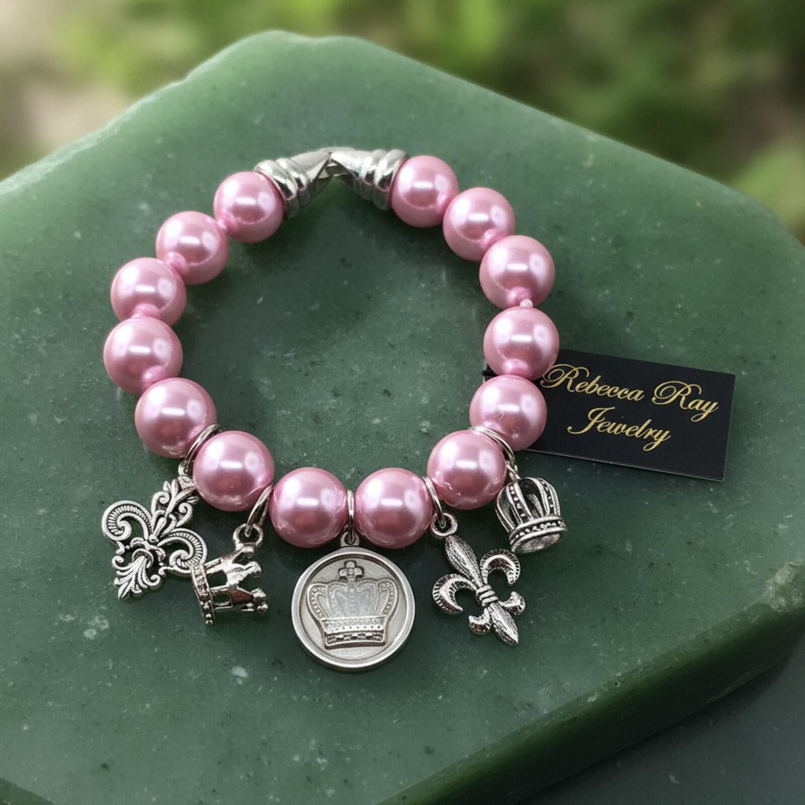 Other Boho Pink Pearl Charm Bracelet Size ONE SIZE - 1 Thumbnail