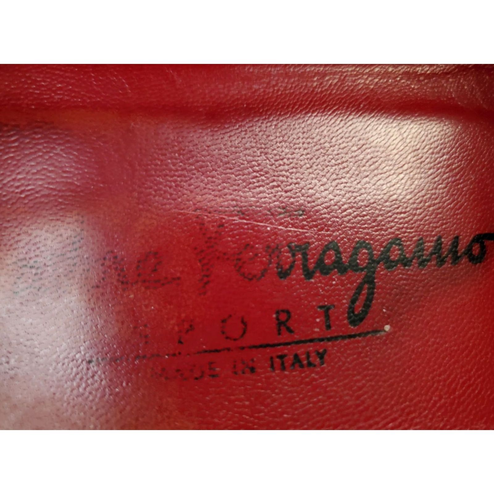Vintage Ferragamo Sport Black Patent Leather Loafers Buckle Women's Size US 9.5 Size US 10 / IT 40 - 6 Thumbnail