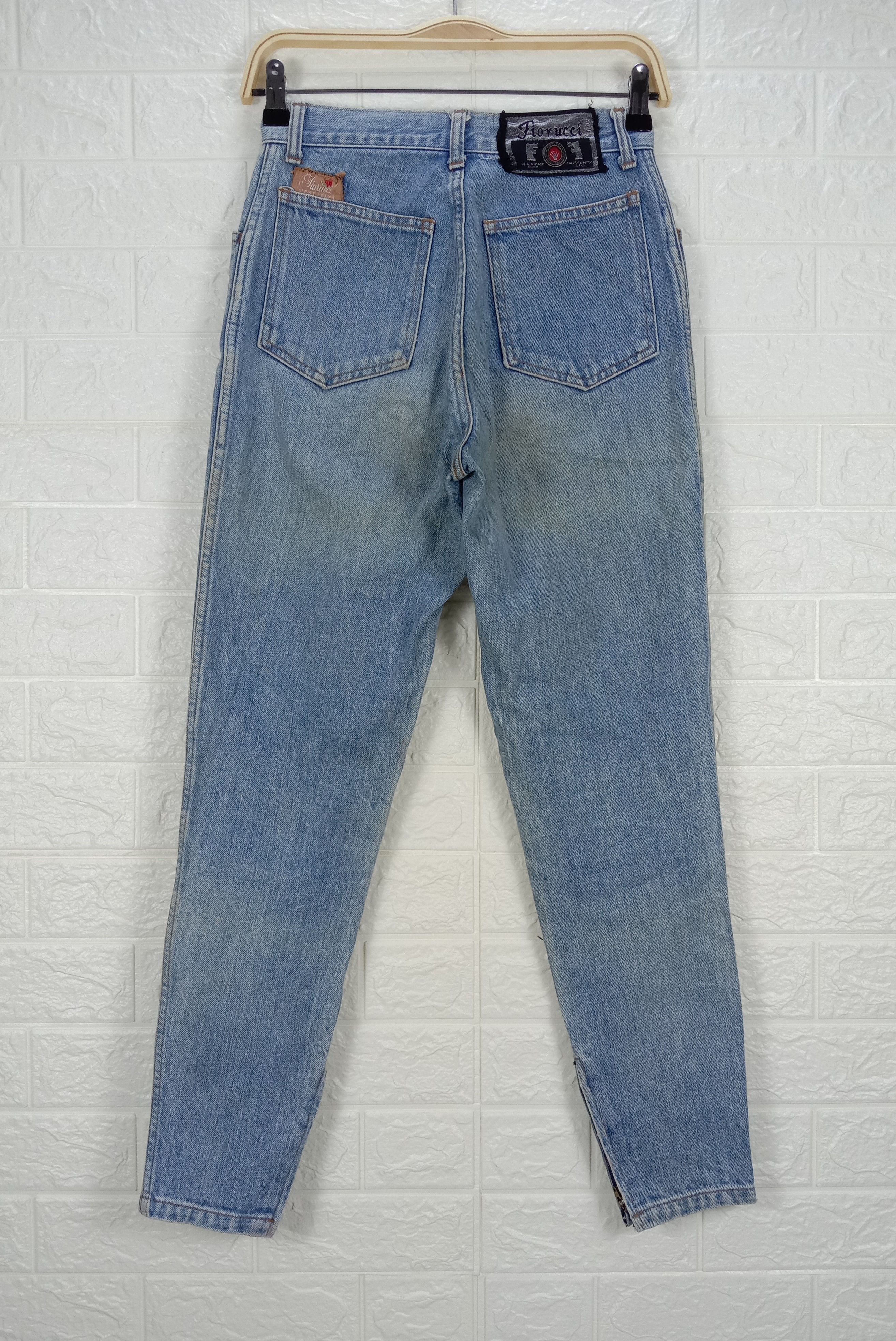 Fiorucci Vintage Fiorucci Italian Designer Leg Zipper Jeans Size 26" / US 2 / IT 38 - 5 Thumbnail
