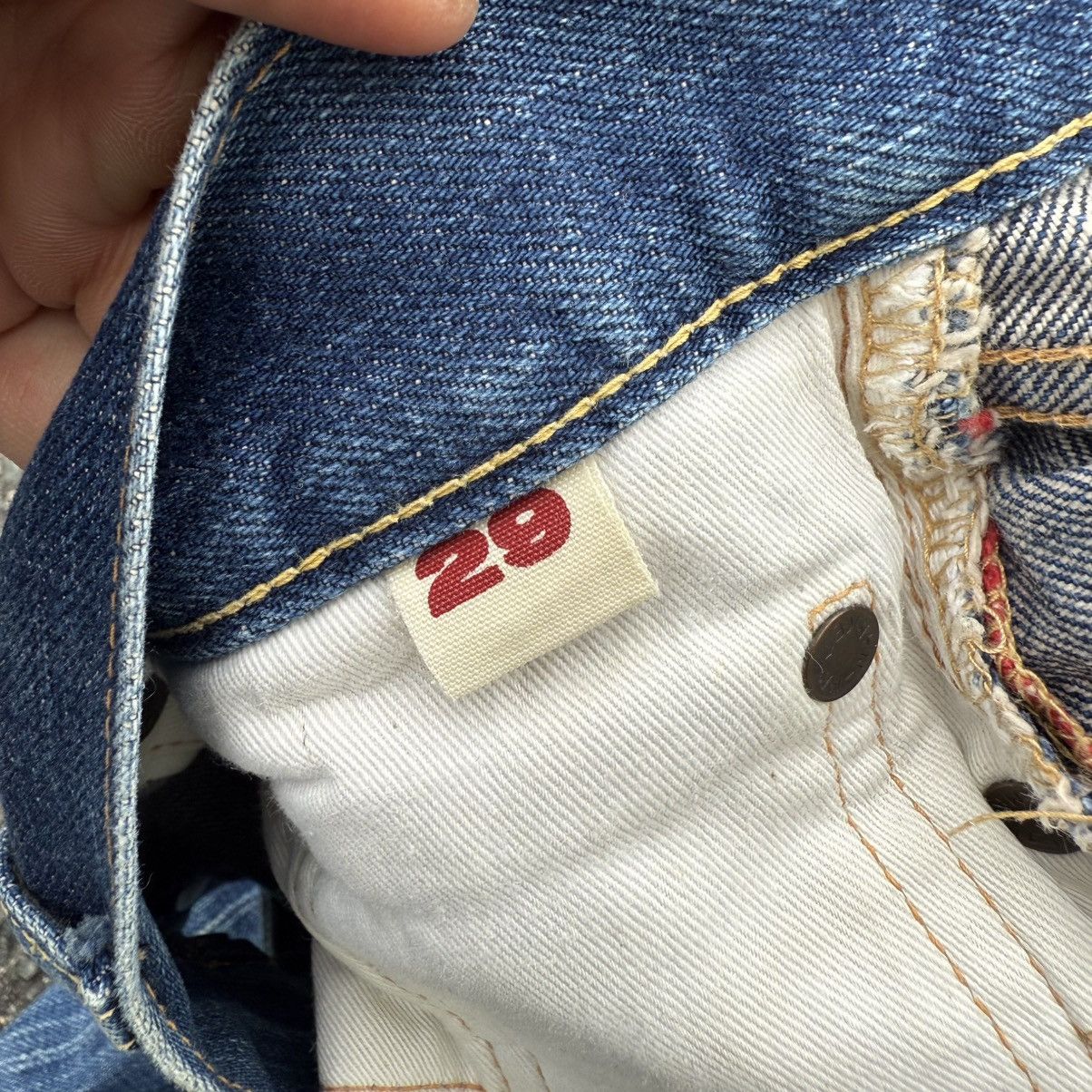 Blue Blue Japan VINTAGE BLUE BLUE BUTTON FLY JEAN DENIM PANT Size US 29 - 17 Thumbnail