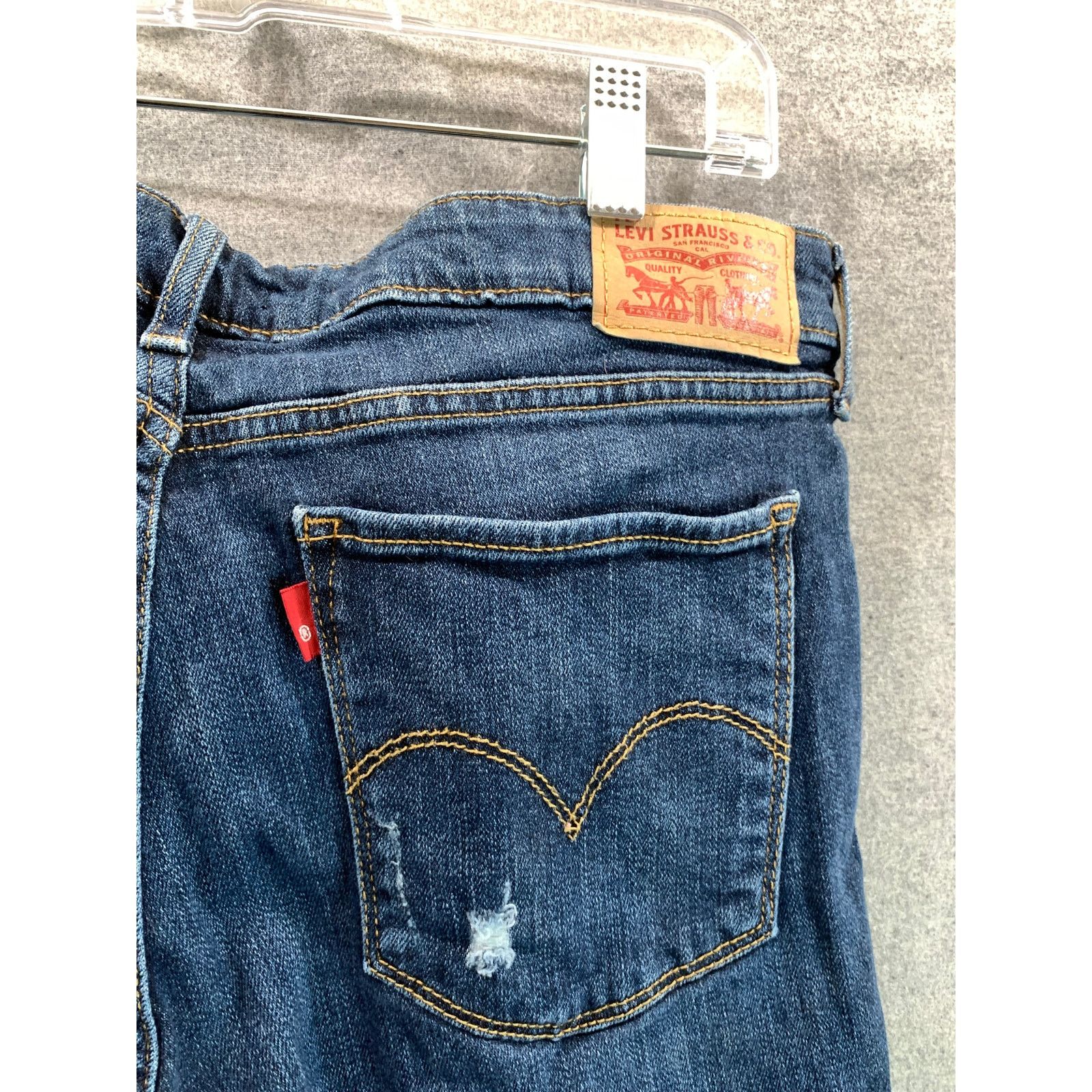 Levi's Levi's 711 Skinny Jeans Women Size 32 Blue Denim Jeans Size 32" / US 10 / IT 46 - 4 Thumbnail