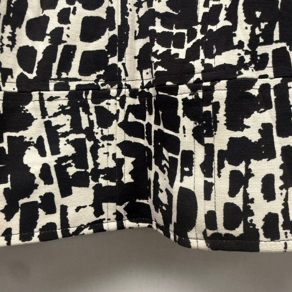Chicos Women's Chico's Espresso&Cream Abstract moto Jacket Size L Size L / US 10 / IT 46 - 15 Thumbnail
