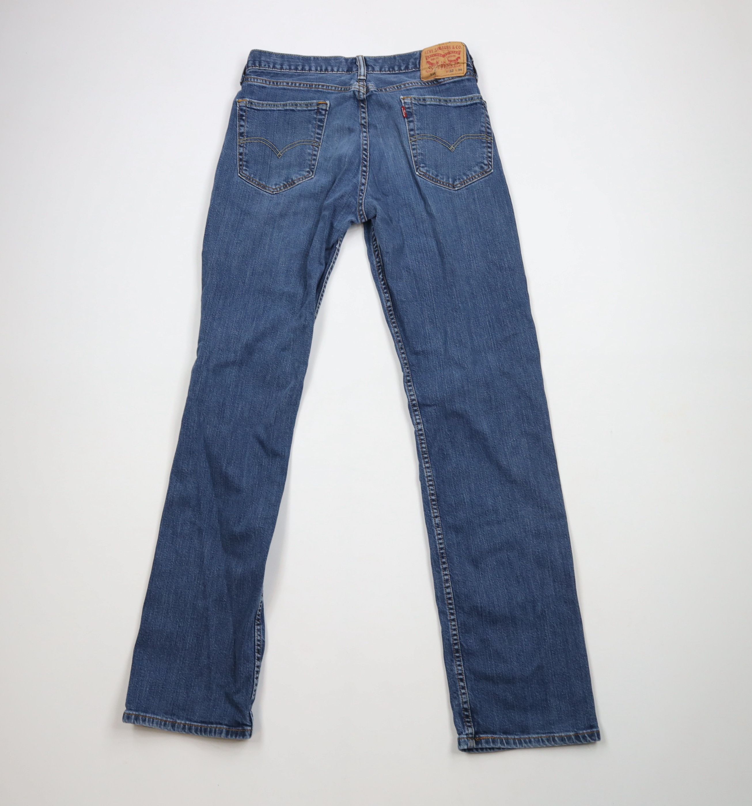 Levi's × Vintage Vintage Y2K Levis 514 Stretch Straight Leg Denim Jeans Blue Size US 32 / EU 48 - 13 Thumbnail
