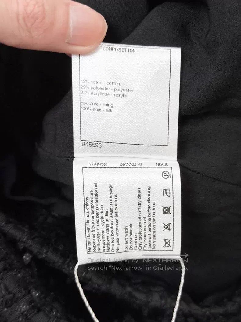 Chanel Chanel Wide tweed round-neck four-pocket long-sleeved jack Size XS / US 0-2 / IT 36-38 - 7 Thumbnail