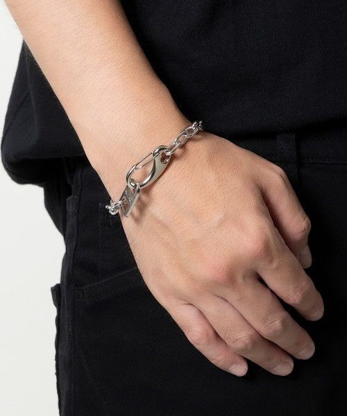 Number (N)ine NUMBER NINE LOGO PLATE HOLE CHAIN BRACELET Size ONE SIZE - 11 Thumbnail