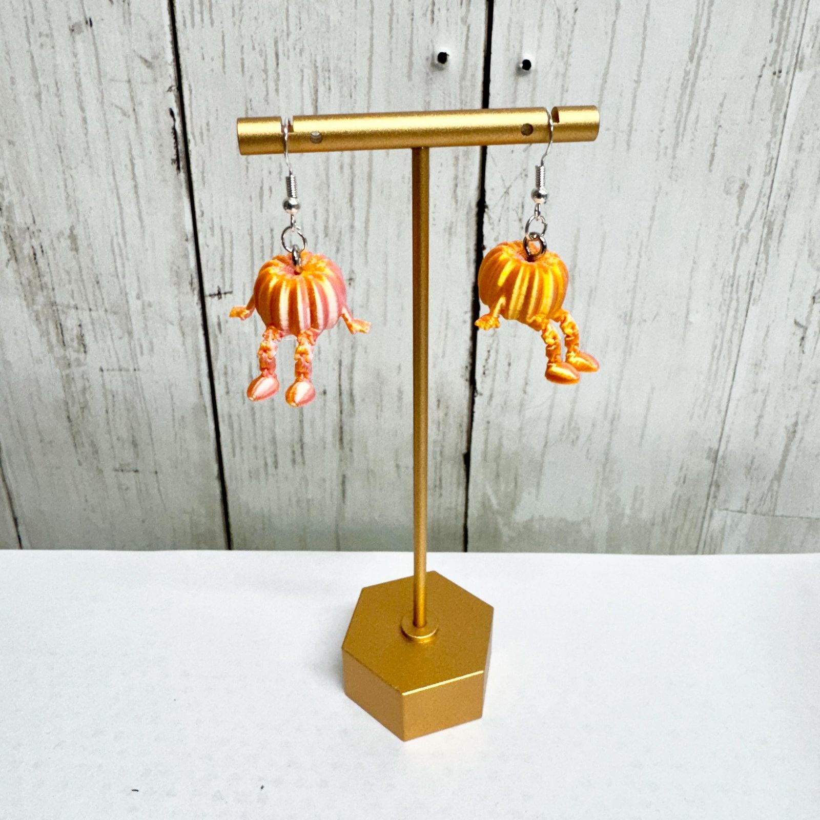 Other 3D Printed Pumpkin Earrings – Cute Fall Sitting Pumpkins Size ONE SIZE - 2 Thumbnail