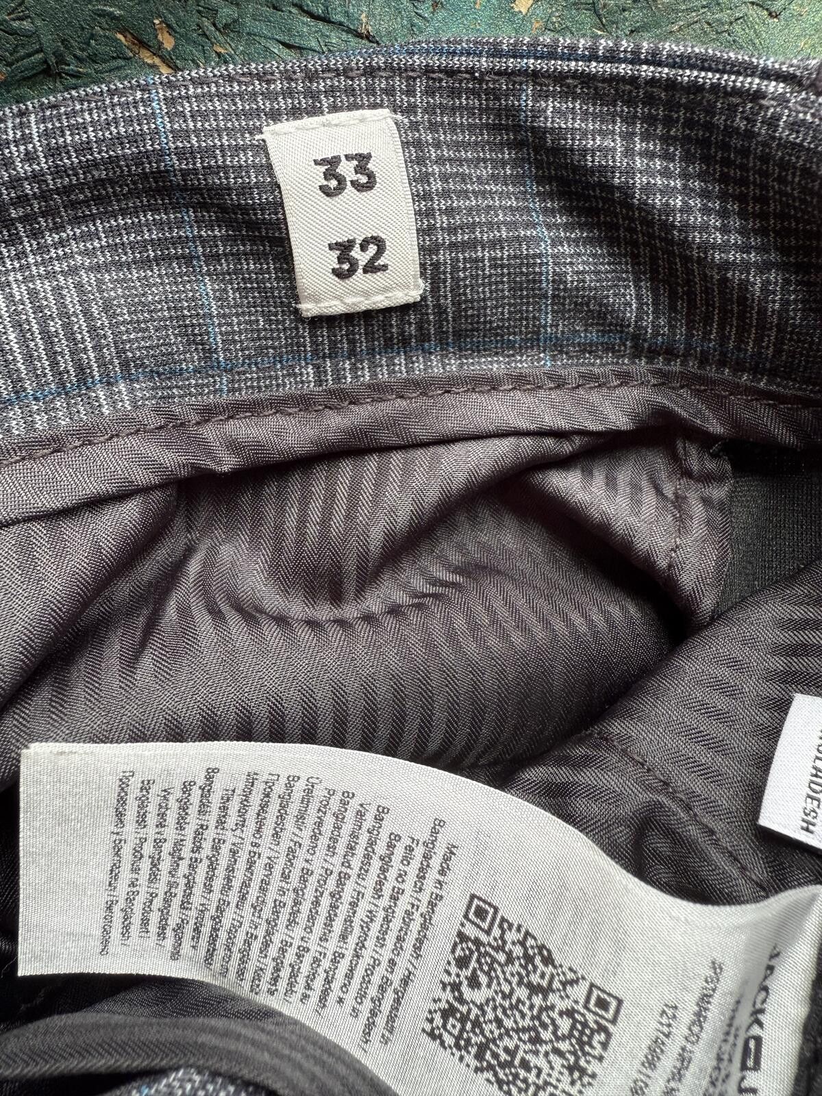Other Jack &jones Men’s Grey inteelligence slim fit check trouser Size US 32 / EU 48 - 3 Thumbnail