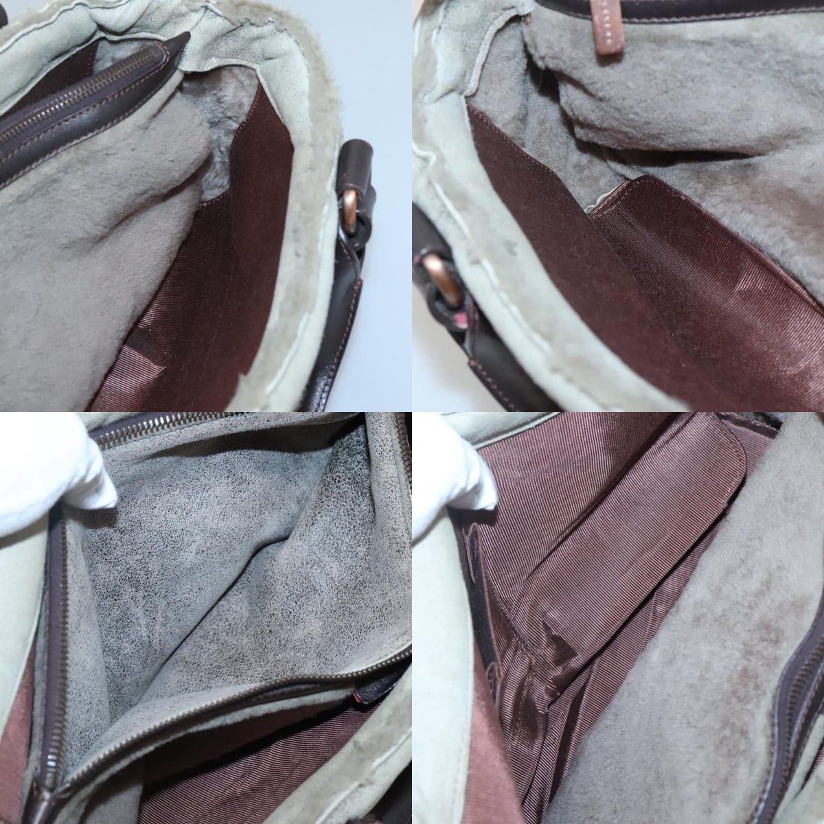 Celine CELINE Boogie Bag Hand Bag Mouton Beige Size ONE SIZE - 12 Thumbnail