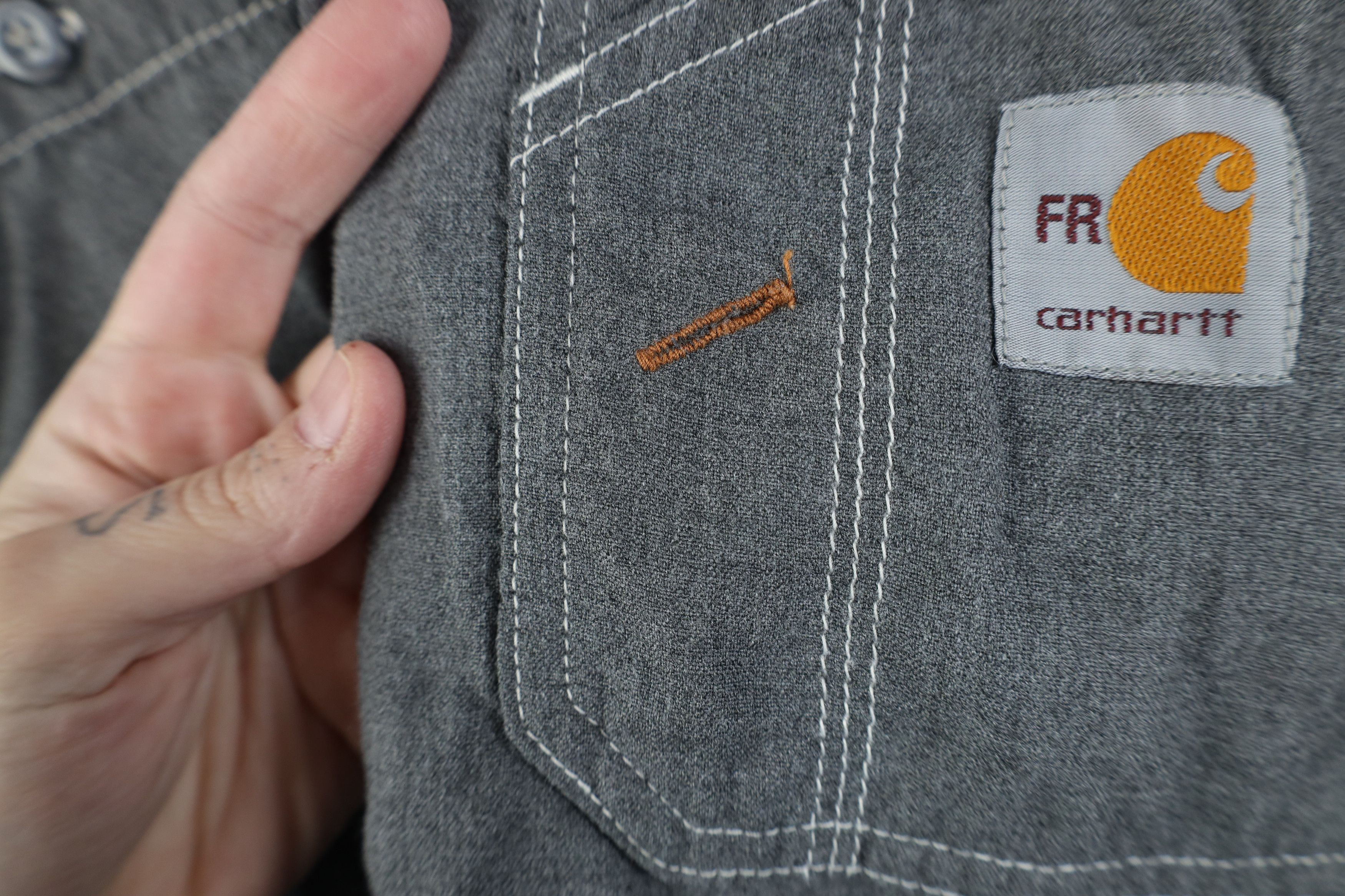 Carhartt Carhartt FR Fire Flame Resistant Collared Button Down Shirt Size US XL / EU 56 / 4 - 5 Thumbnail
