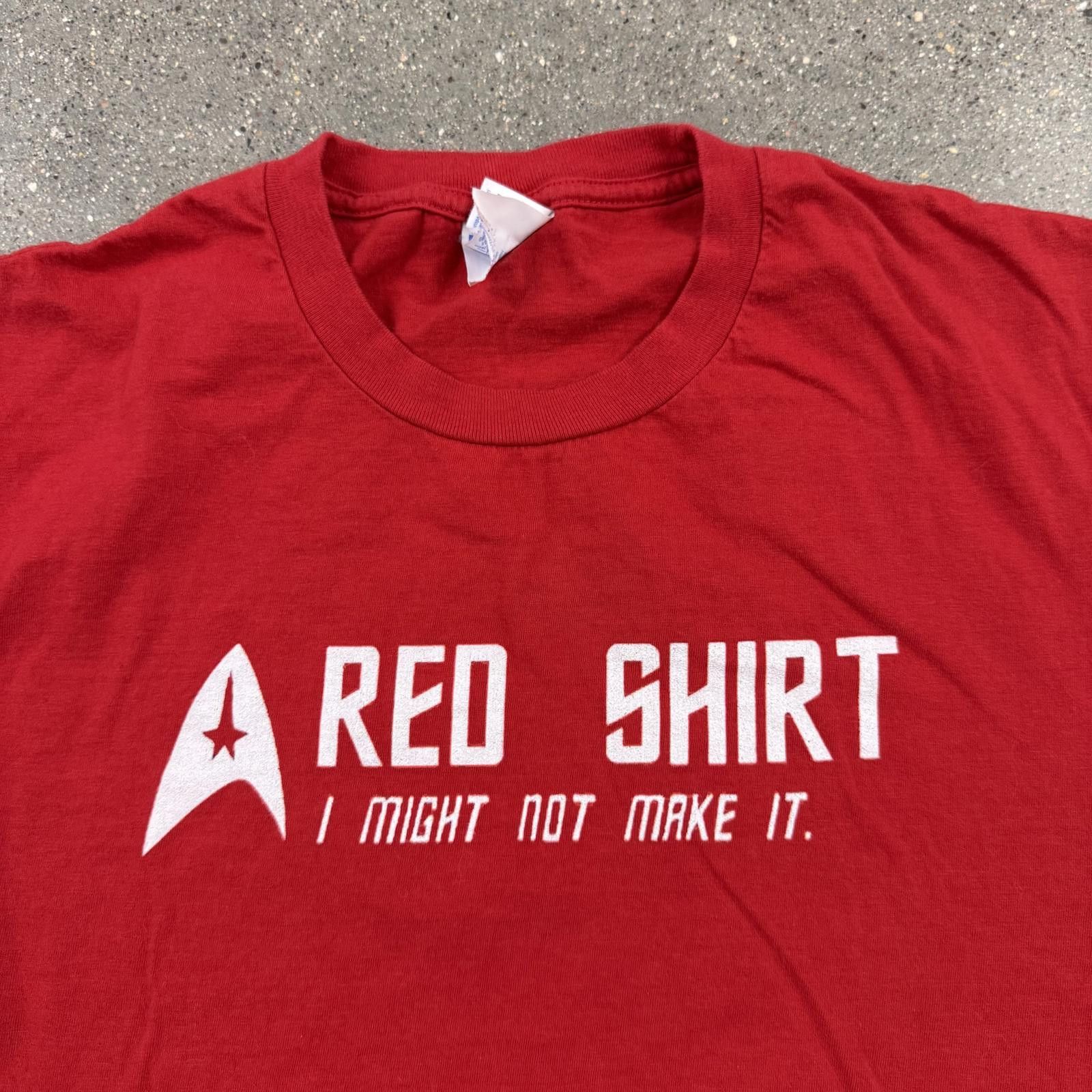 Designer Star Trek I Might Not Make It T-Shirt - Red - S Size US S / EU 44-46 / 1 - 2 Thumbnail