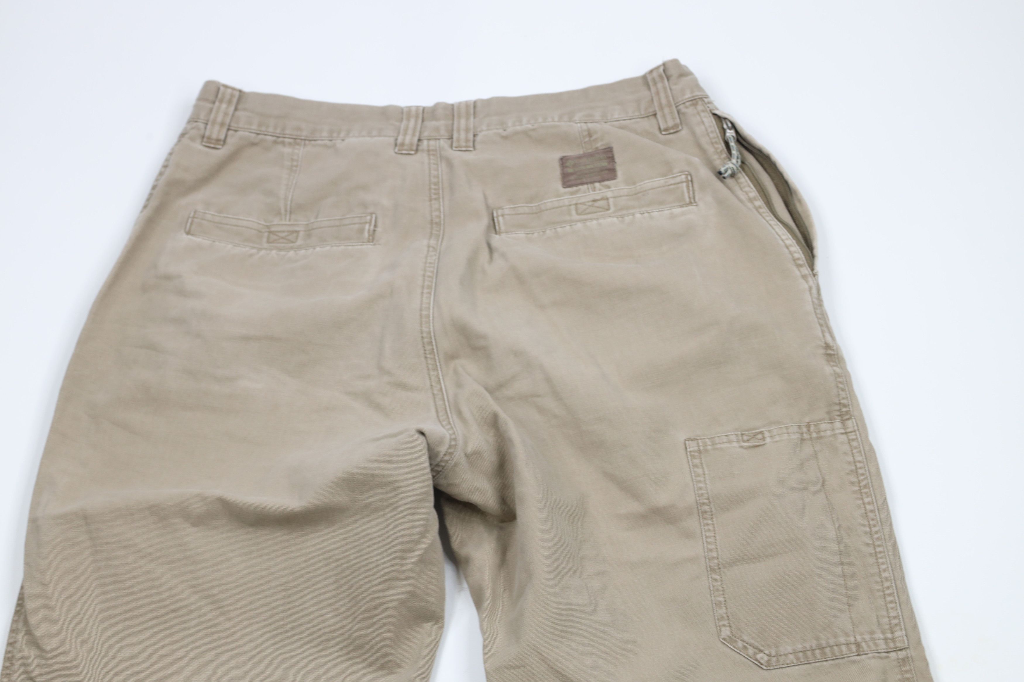 Columbia × Vintage Vintage Y2K Columbia Canvas Wide Leg Dungaree Pants Beige Size US 32 / EU 48 - 10 Thumbnail