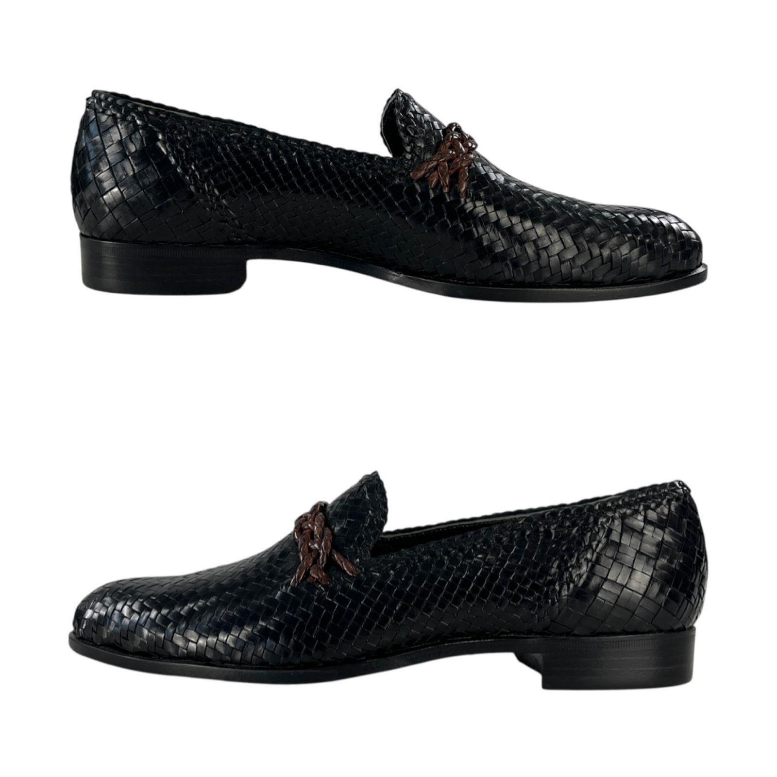 Versace Versace Vintage Leather Woven Loafers Size US 8 / EU 41 - 4 Thumbnail