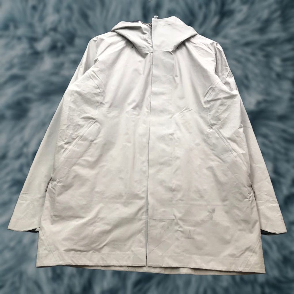 Vintage VIEV Gemma Mid Gore-Tex Lined Rain Coat Jacket Hoodie Womens Large Gray Pockets Ski Jacket Size L / US 10 / IT 46 - 1 Thumbnail