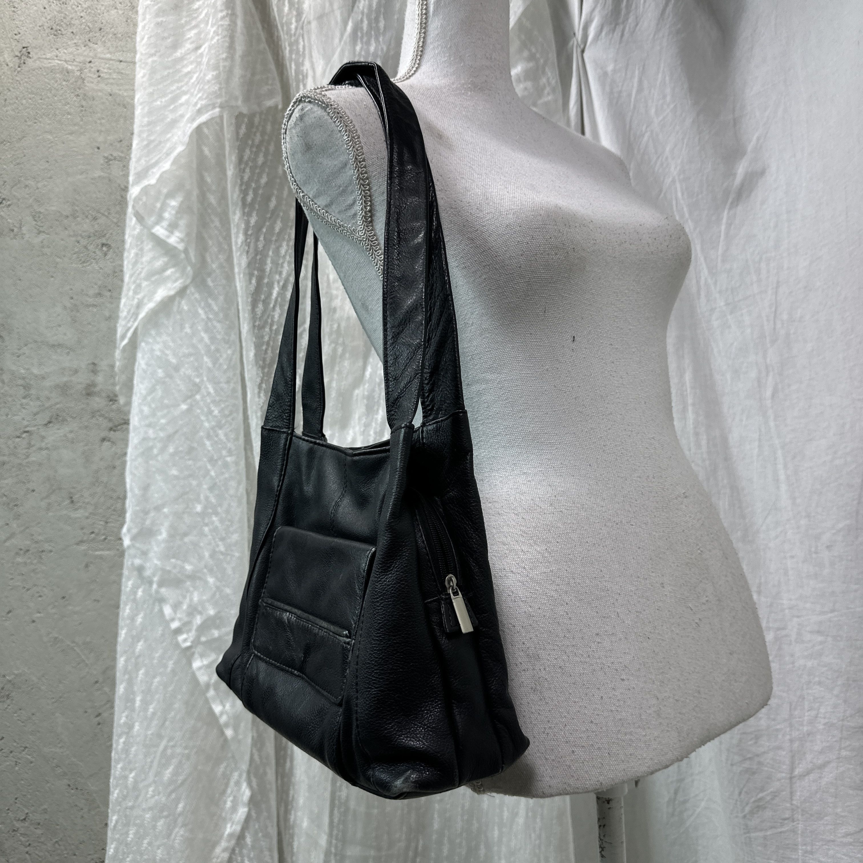Vintage Vintage Avant Garde Grunge Leather Bag Y2K Size ONE SIZE - 7 Thumbnail